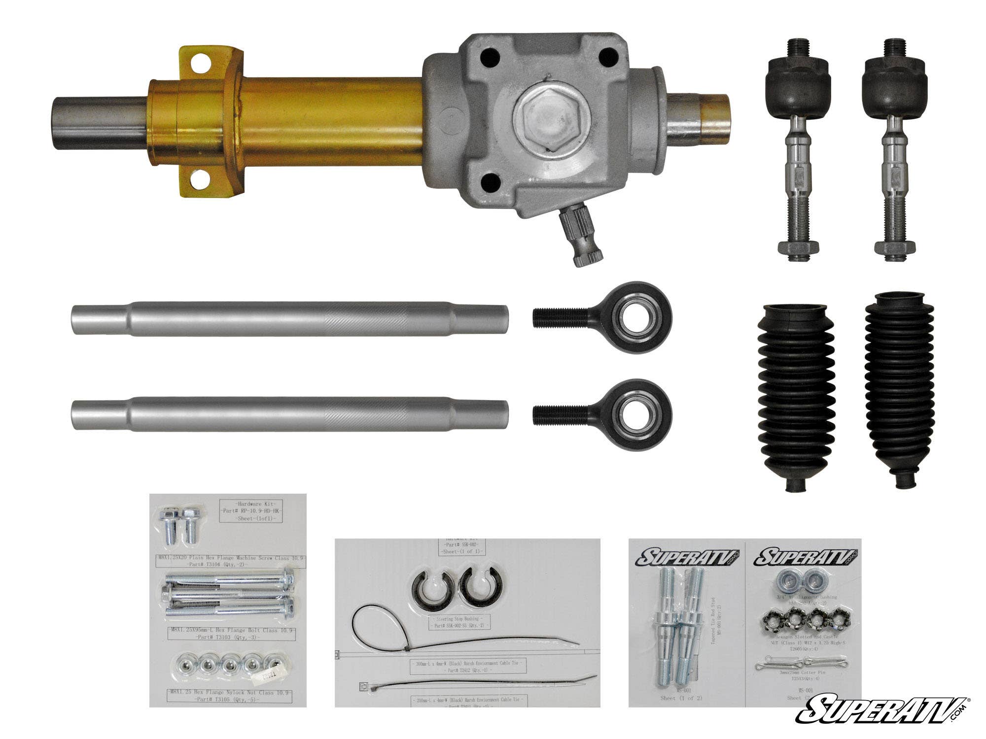 Photo of SuperATV Can-Am Maverick RackBoss Heavy Duty Rack and Pinion by SuperATV - Premium Steering Racks for UTVs / Side by Sides