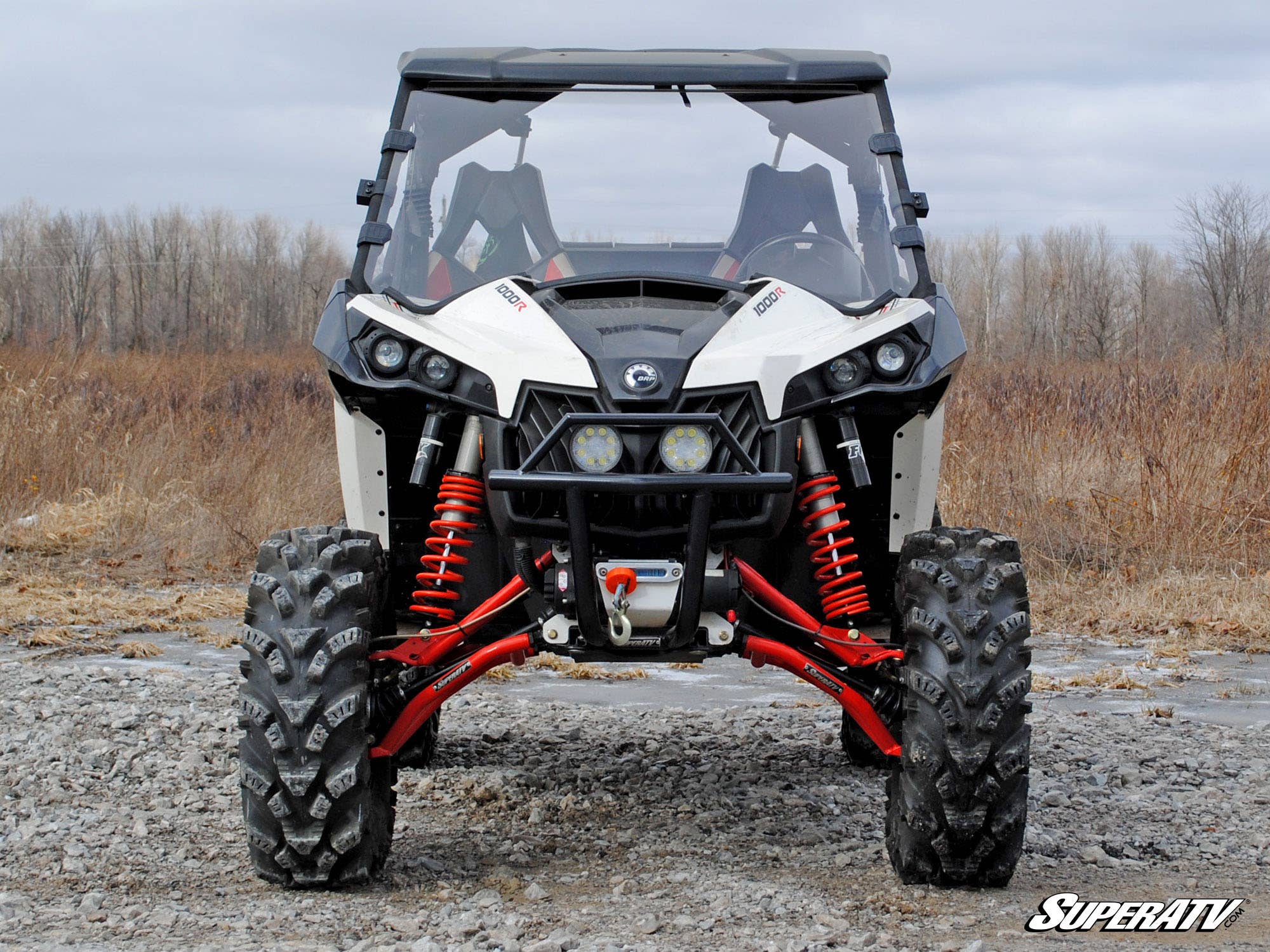 Photo of SuperATV Can-Am Maverick Full Windshield—Scratch Resistant by SuperATV - Premium Windshields for UTVs / Side by Sides