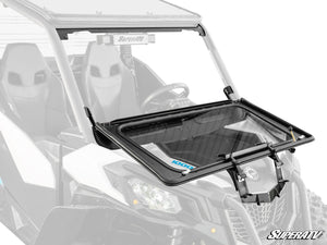 SuperATV Can-Am Maverick Trail Flip Down Glass Windshield