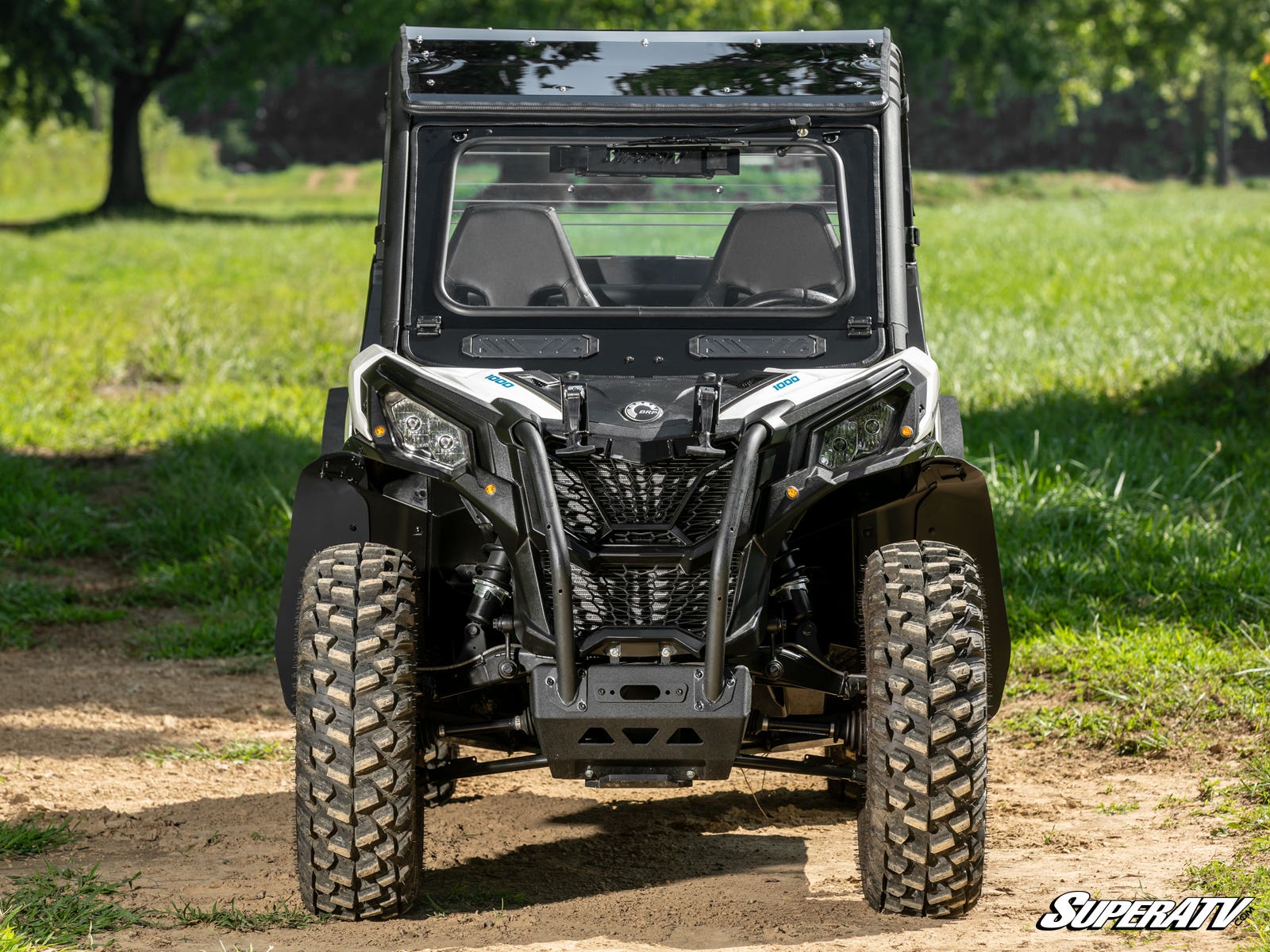 Photo of SuperATV Can-Am Maverick Sport Flip Down Glass Windshield by SuperATV - Premium Windshields for UTVs / Side by Sides