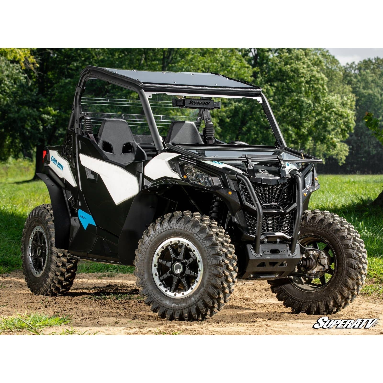 Can Am Maverick Trail Flip Down Glass Windshield