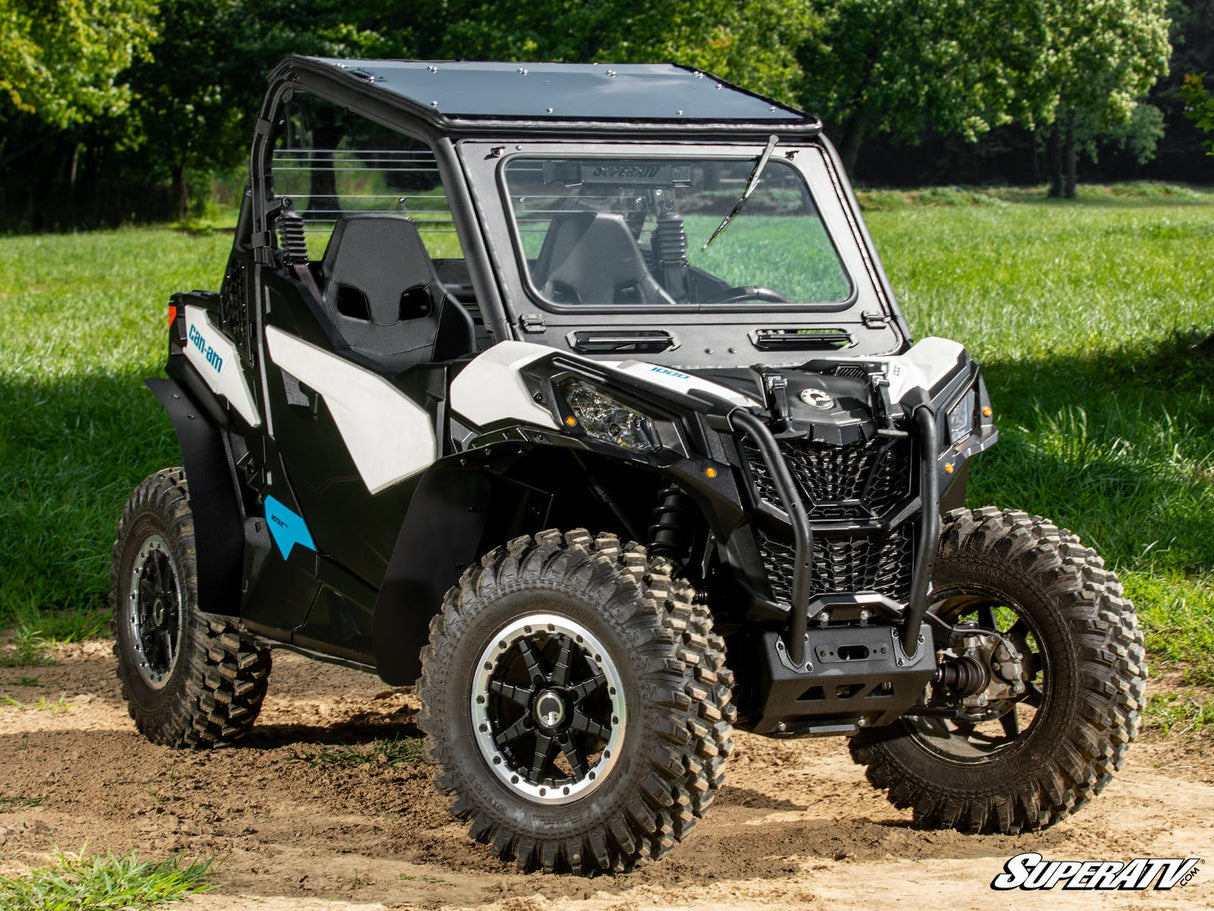 SuperATV Can-Am Maverick Trail Flip Down Glass Windshield