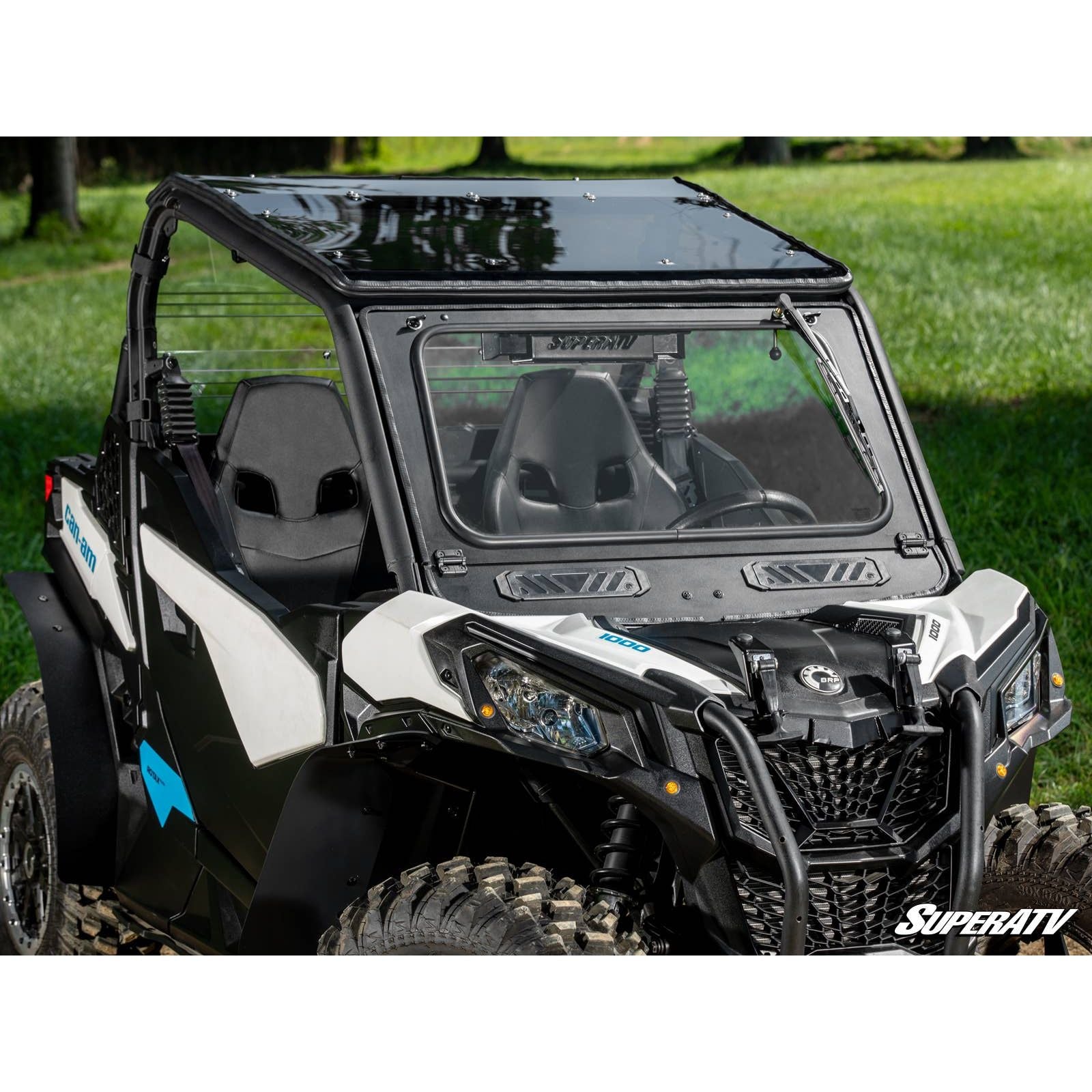 Can Am Maverick Trail Flip Down Glass Windshield