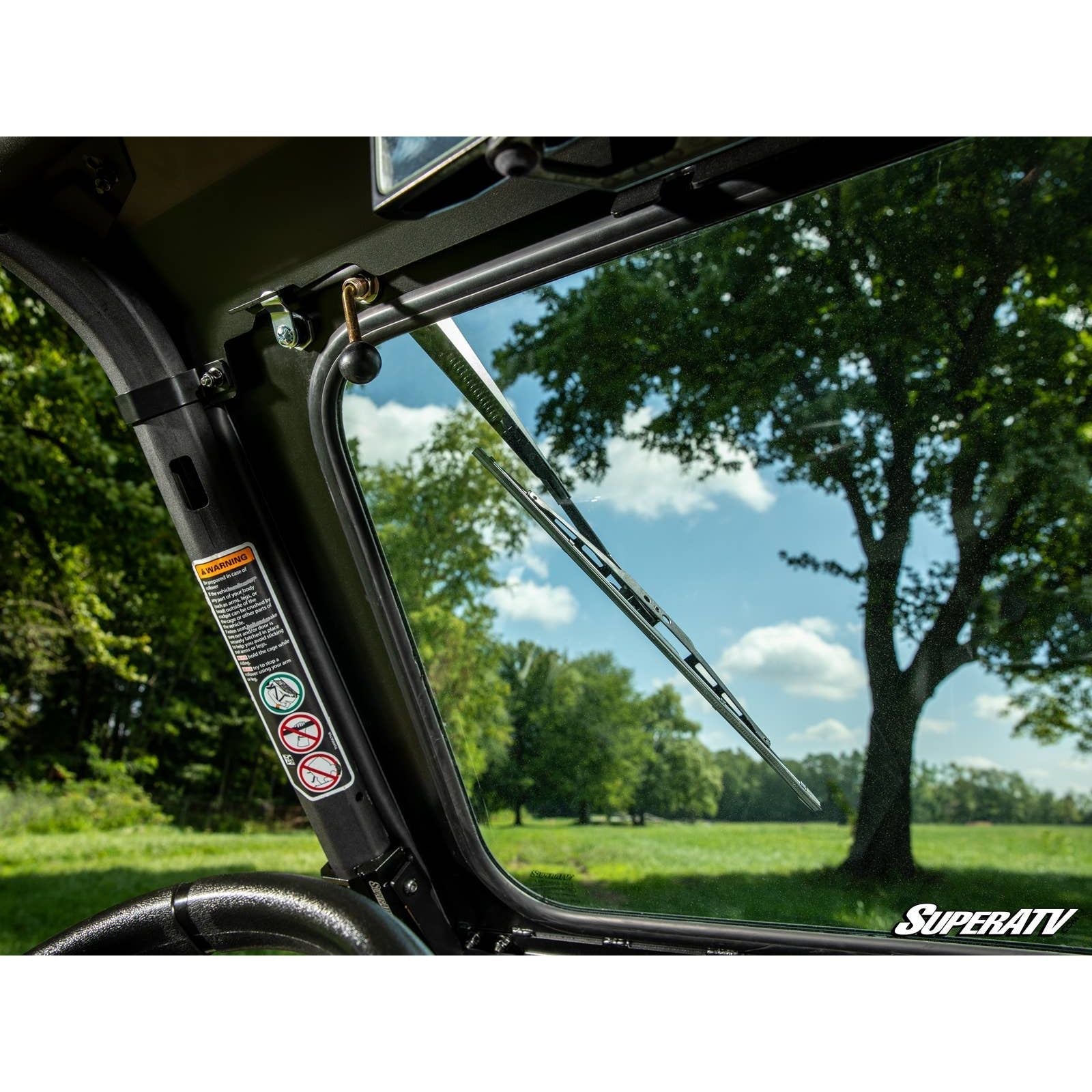 Can Am Maverick Trail Flip Down Glass Windshield