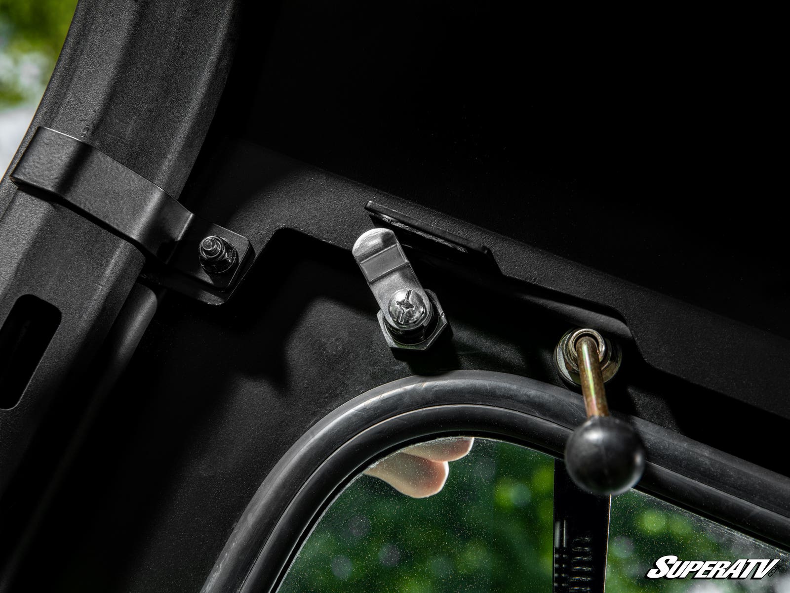 Photo of SuperATV Can-Am Maverick Sport Flip Down Glass Windshield by SuperATV - Premium Windshields for UTVs / Side by Sides