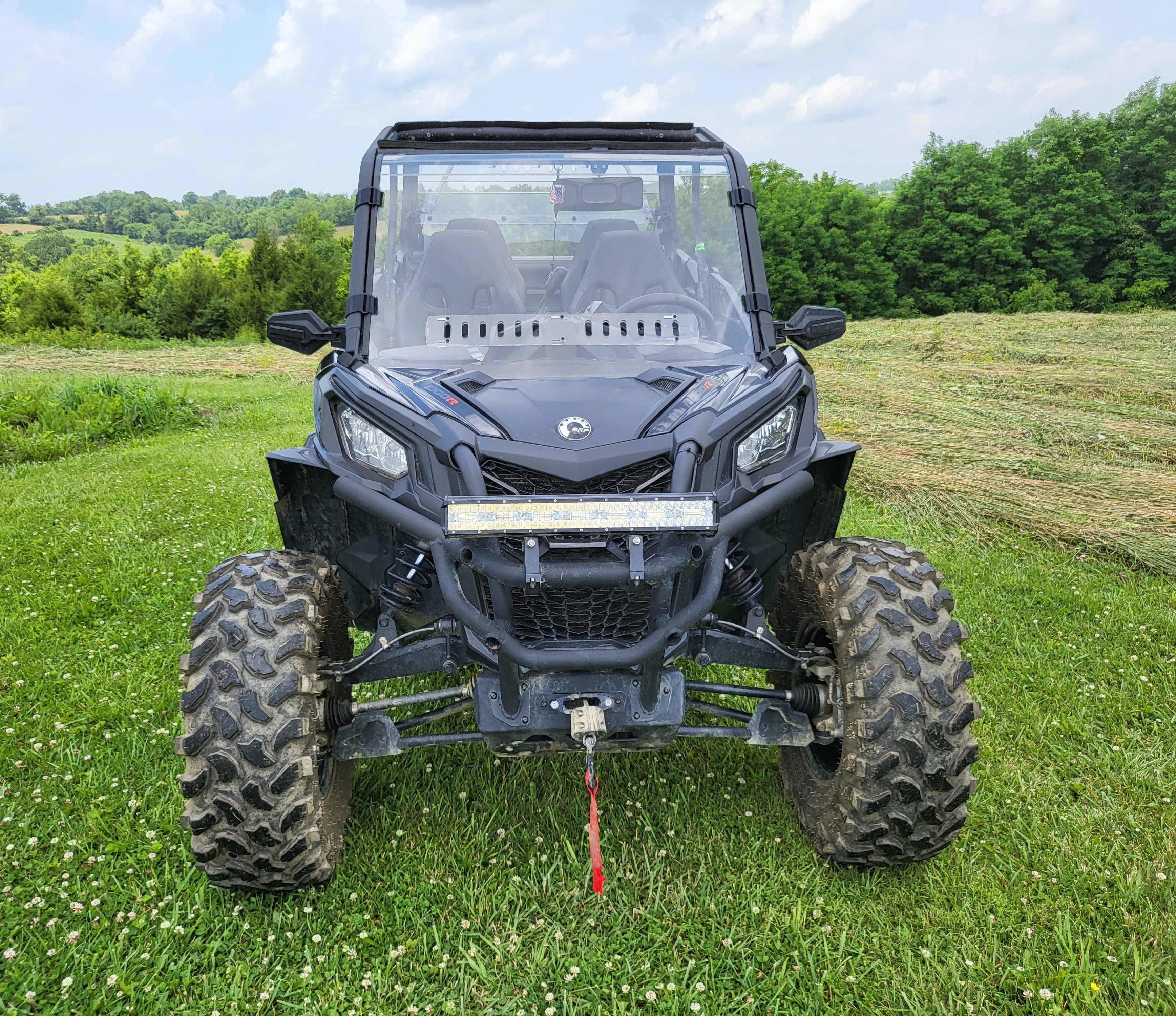 Photo of Can-Am Maverick Sport Max - 1 Pc Windshield w/Hard Coat and Vent Options by 3 Star UTV - Premium Windshields for UTVs / Side by Sides