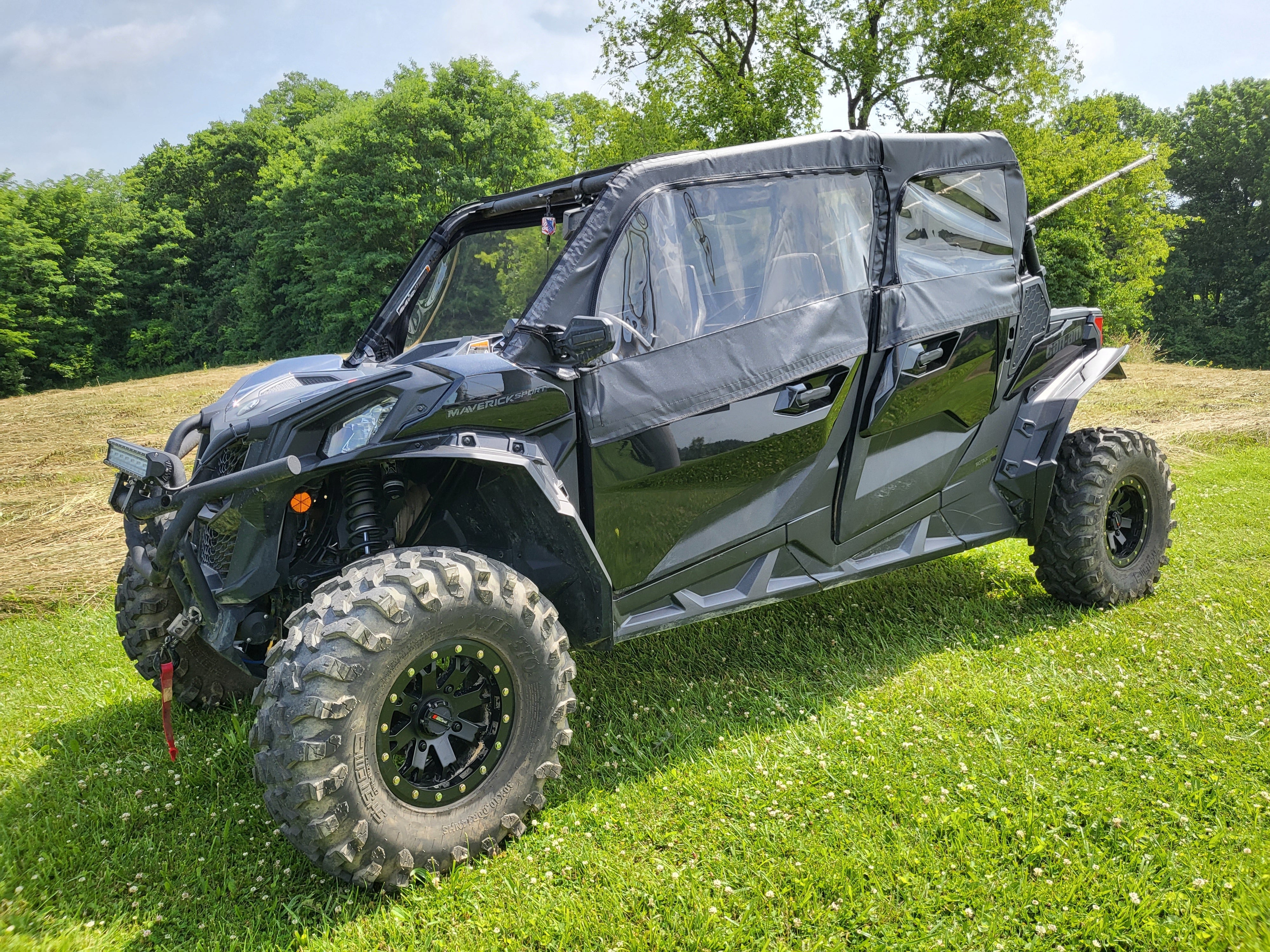 Photo of Can-Am Maverick Sport Max - Upper Doors by 3 Star UTV - Premium Enclosures for UTVs / Side by Sides