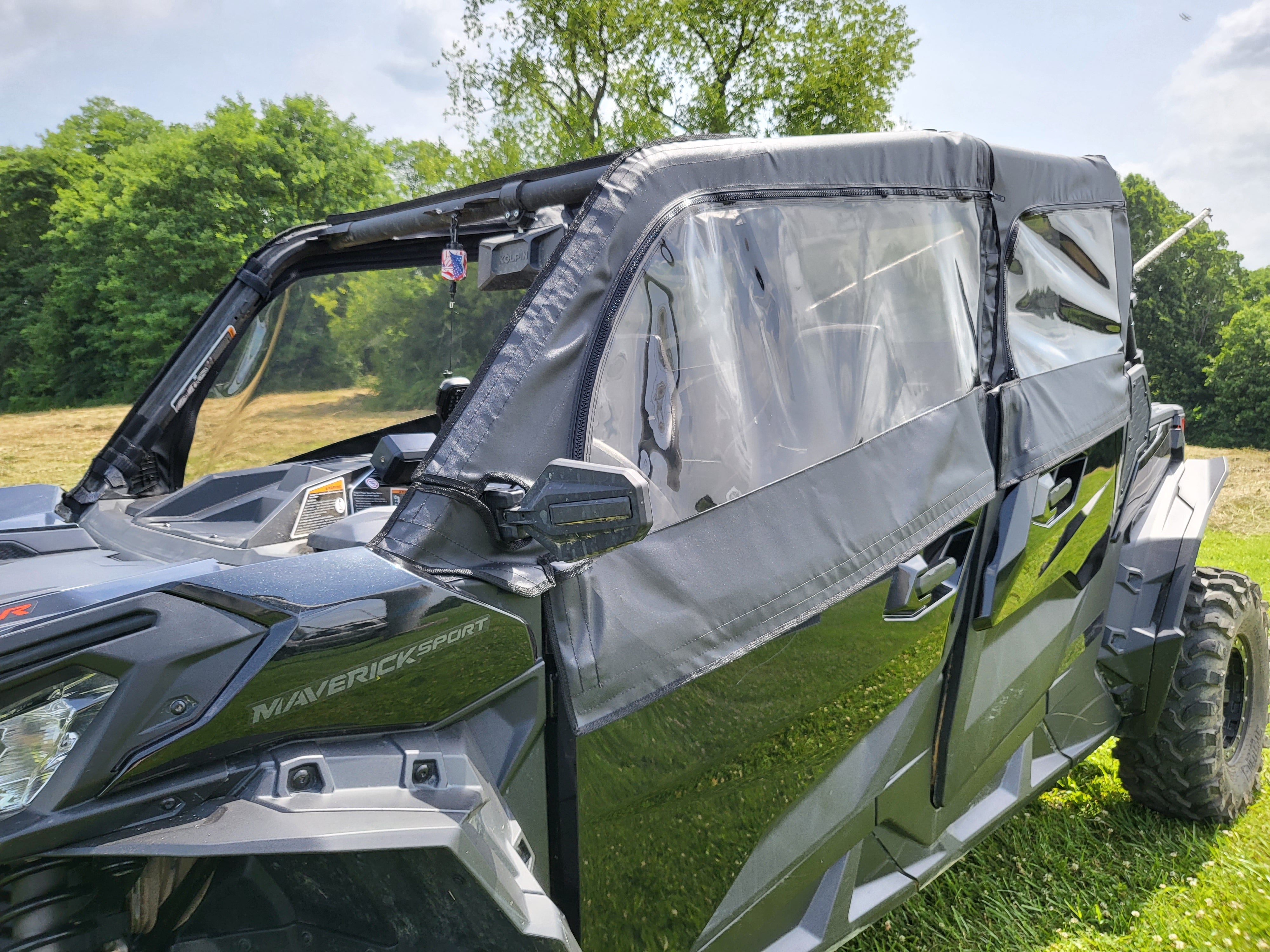 Photo of Can-Am Maverick Sport Max - Upper Doors by 3 Star UTV - Premium Enclosures for UTVs / Side by Sides