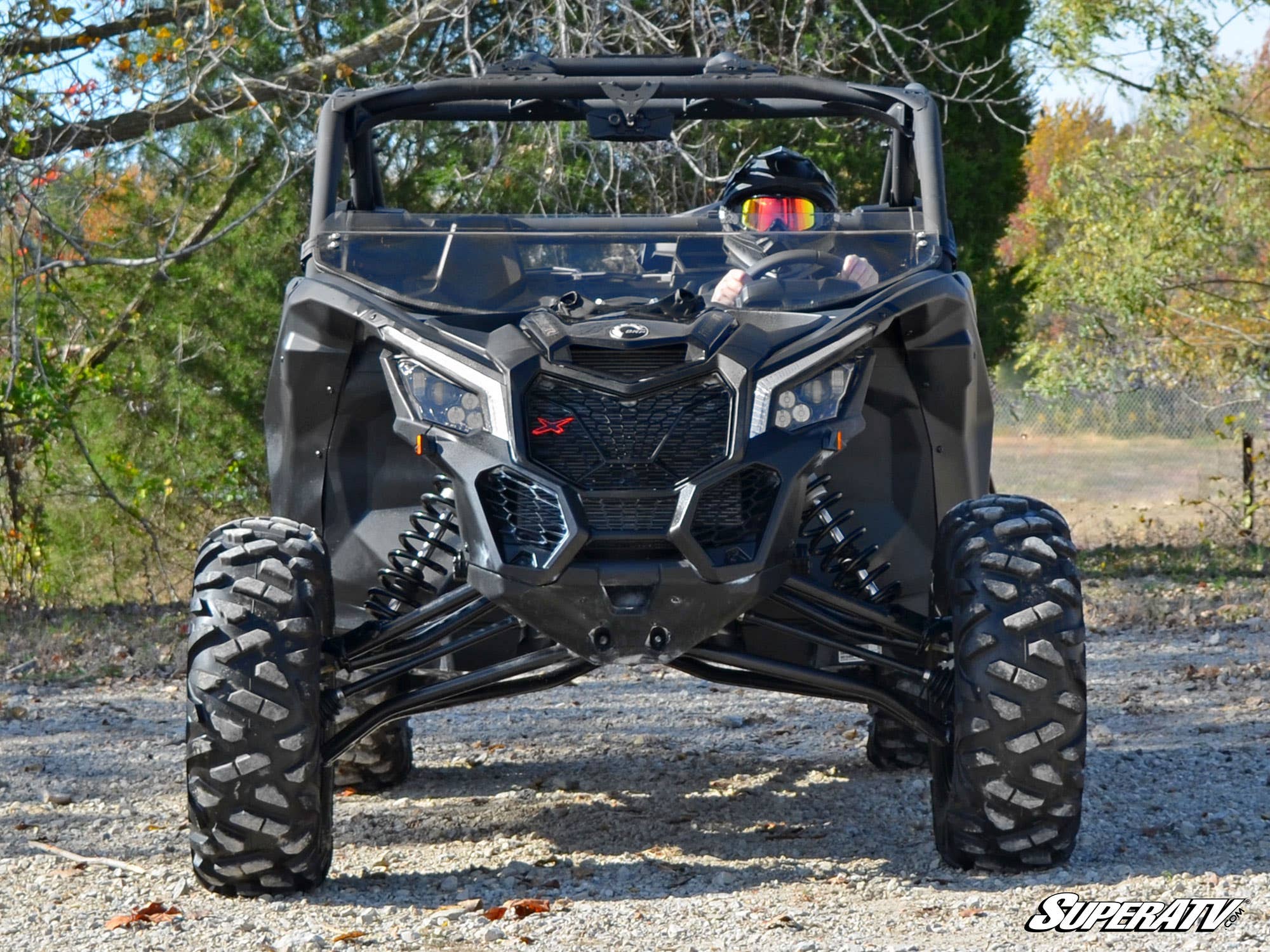 Photo of SuperATV Can-Am Maverick X3 Half Windshield by SuperATV - Premium Windshields for UTVs / Side by Sides