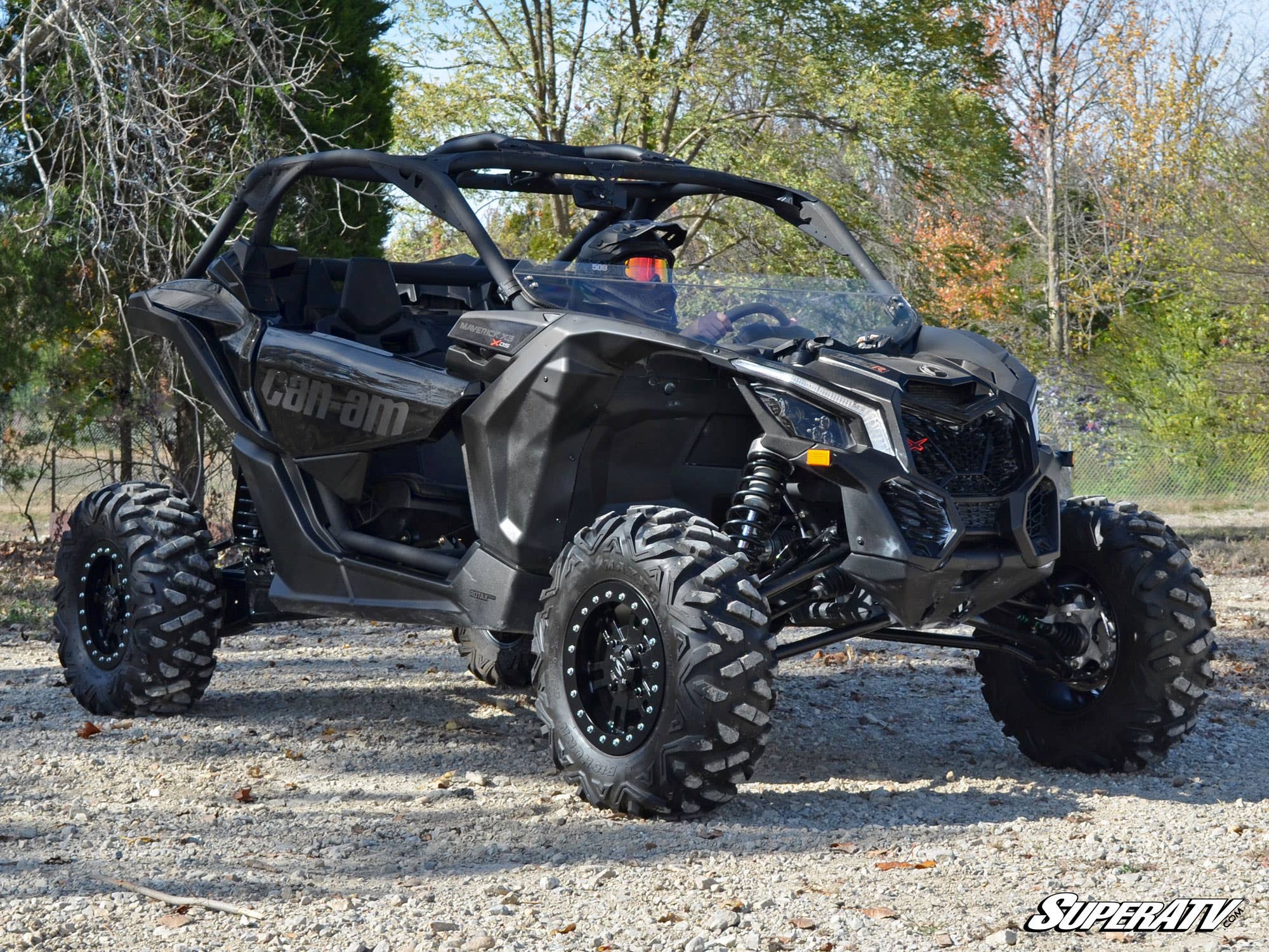 Photo of SuperATV Can-Am Maverick X3 Half Windshield by SuperATV - Premium Windshields for UTVs / Side by Sides