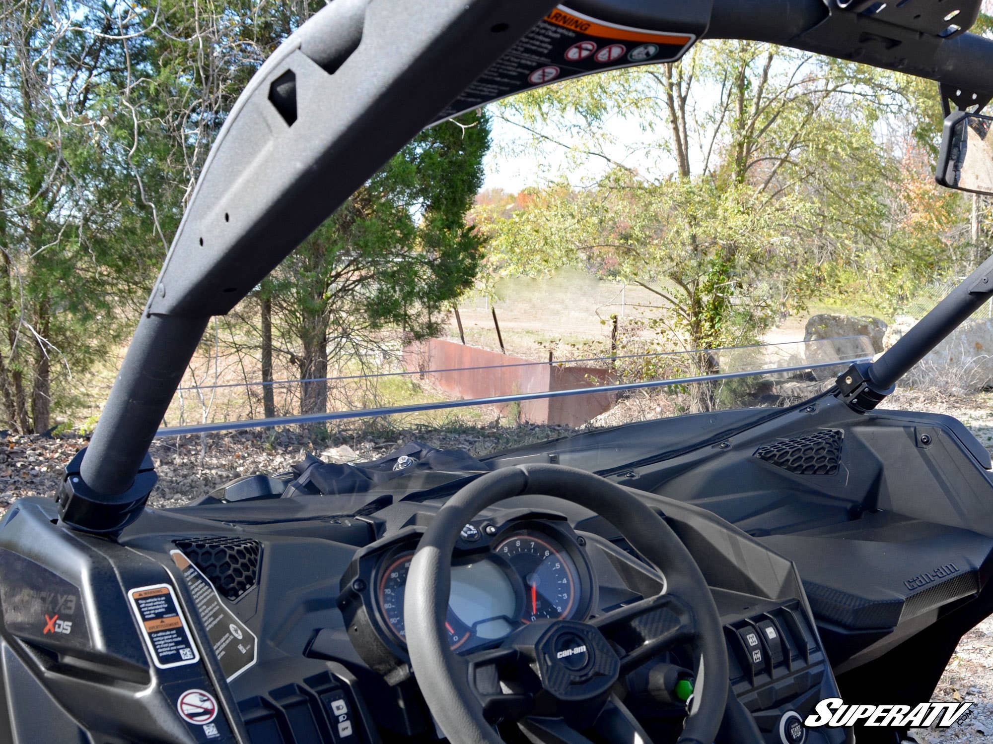 Photo of SuperATV Can-Am Maverick X3 Half Windshield by SuperATV - Premium Windshields for UTVs / Side by Sides
