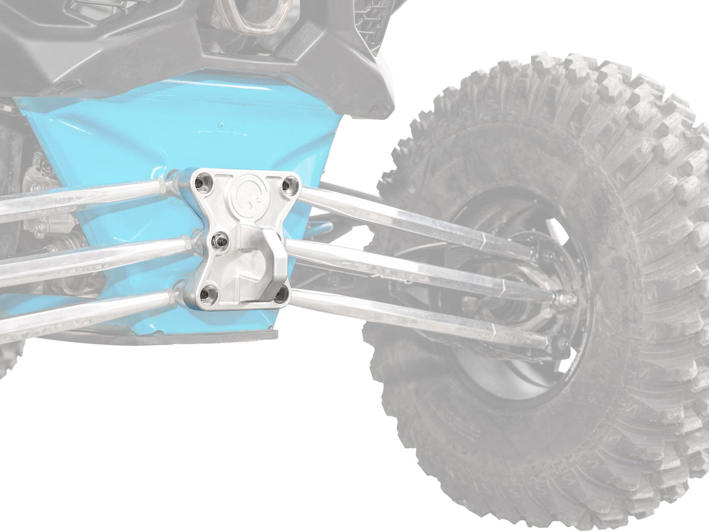Photo of SuperATV Can-Am Maverick X3 Billet Radius Rod Plate by SuperATV - Premium Radius Rods & Plates for UTVs / Side by Sides