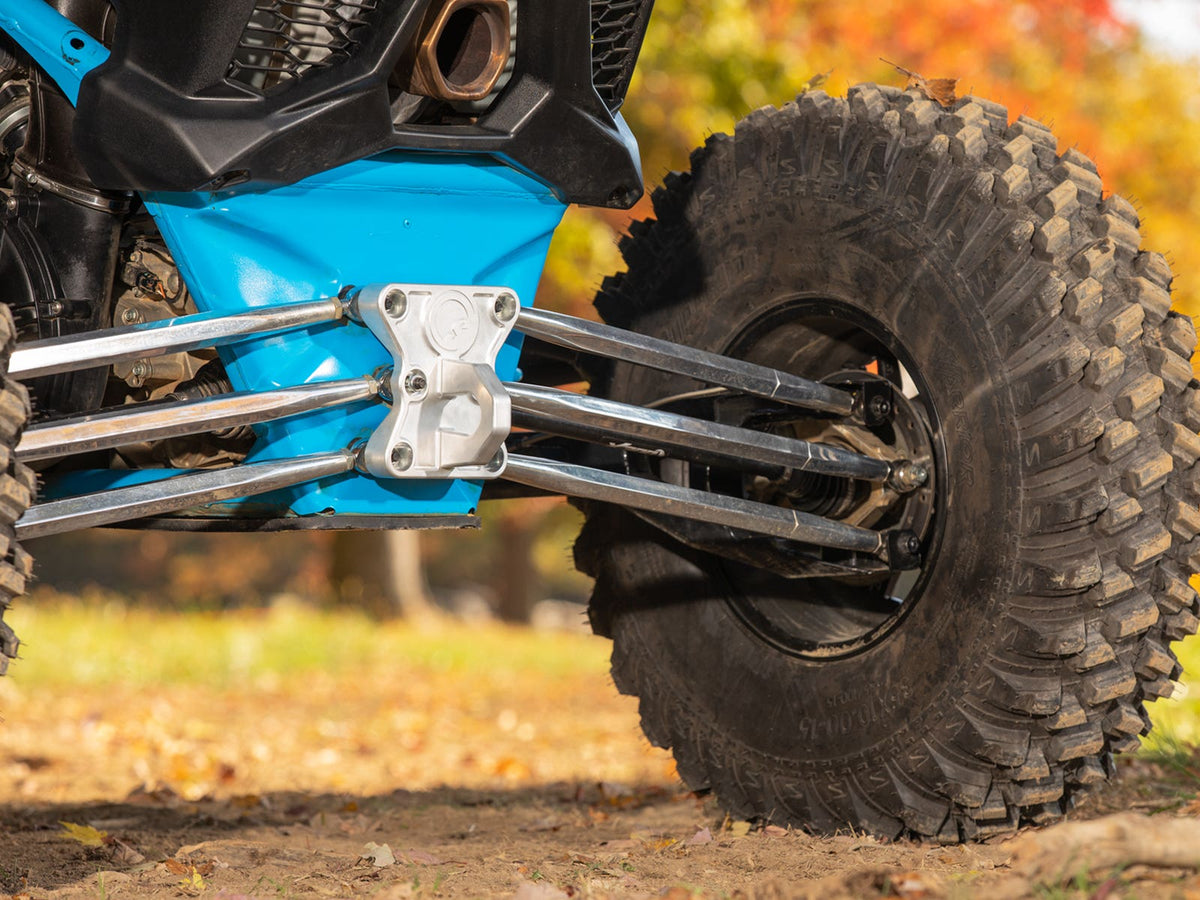 Photo of SuperATV Can-Am Maverick X3 Billet Radius Rod Plate by SuperATV - Premium Radius Rods & Plates for UTVs / Side by Sides
