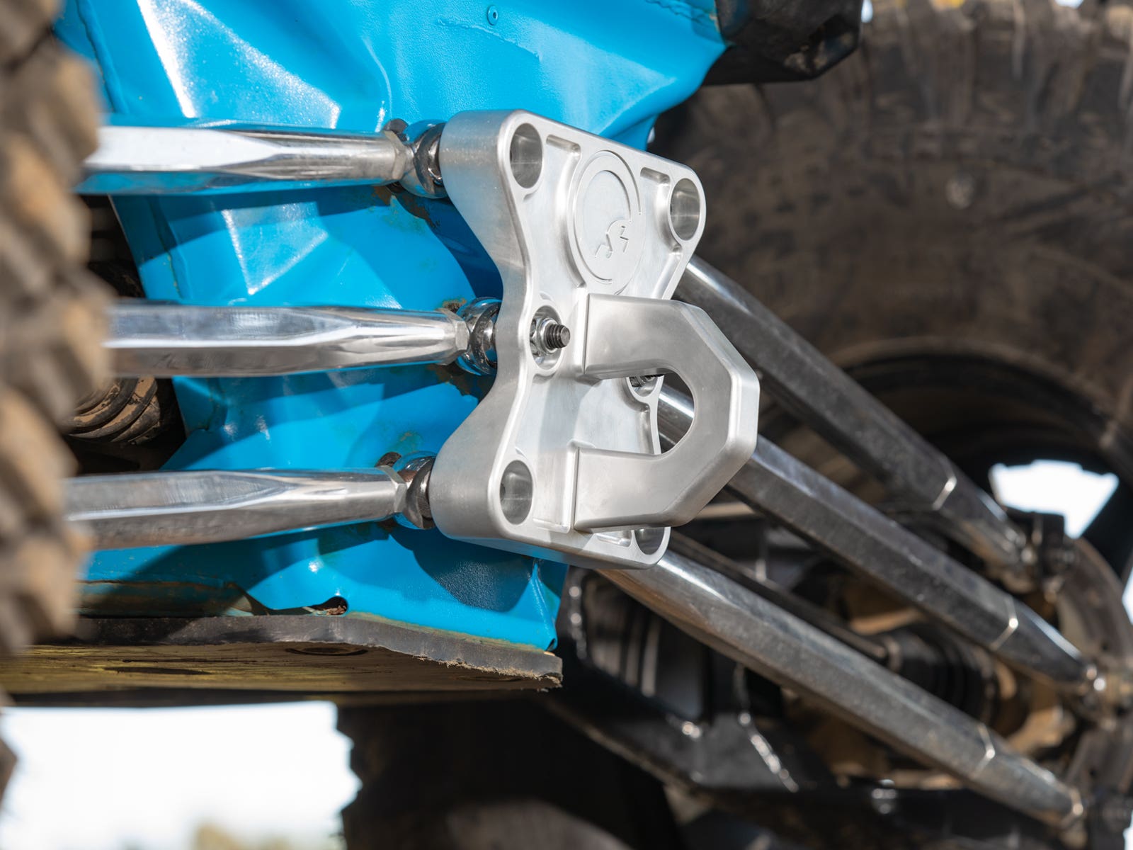 Photo of SuperATV Can-Am Maverick X3 Billet Radius Rod Plate by SuperATV - Premium Radius Rod Plates for UTVs / Side by Sides
