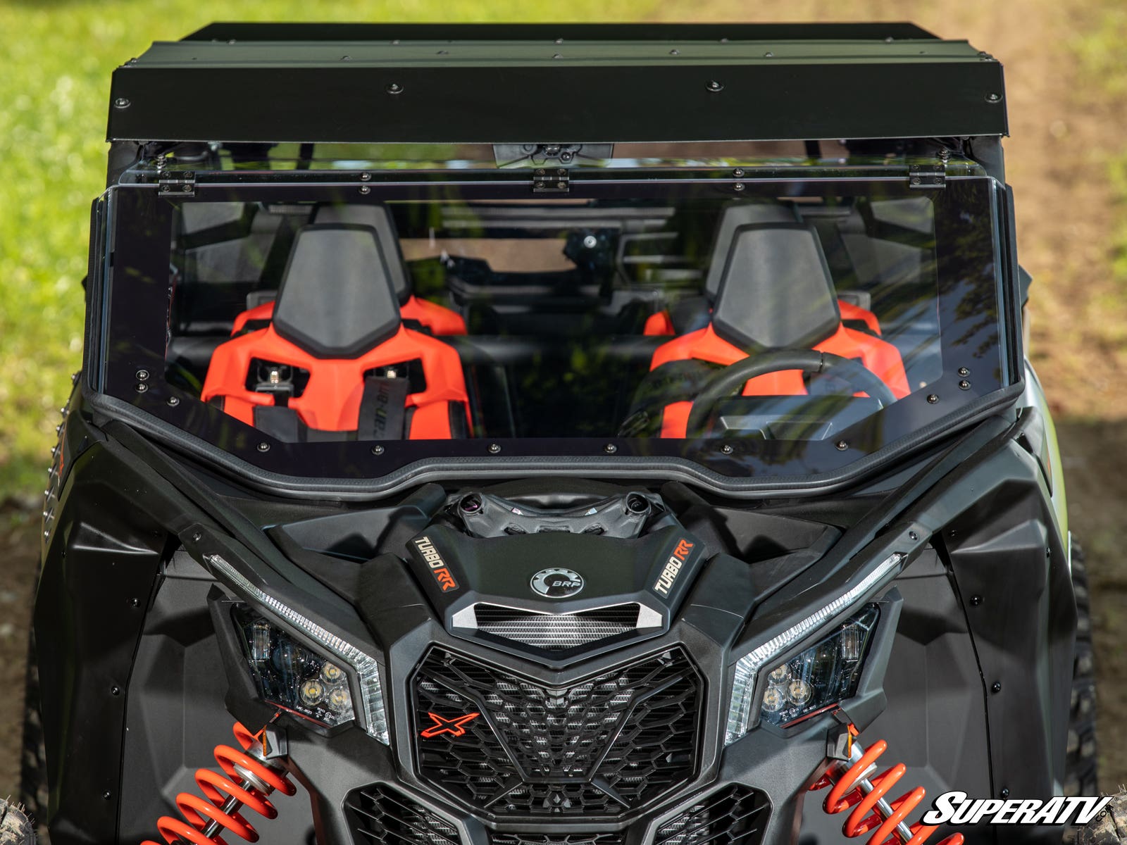 Photo of SuperATV Can-Am Maverick X3 MaxDrive Power Flip Windshield by SuperATV - Premium Windshields for UTVs / Side by Sides