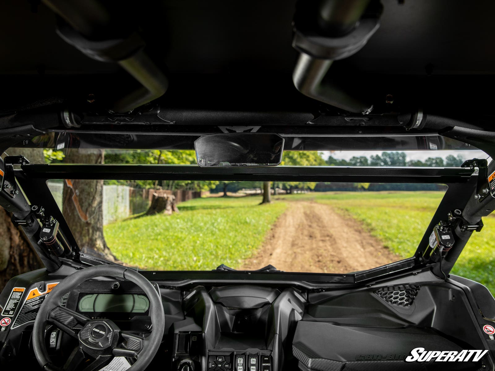 Photo of SuperATV Can-Am Maverick X3 MaxDrive Power Flip Windshield by SuperATV - Premium Windshields for UTVs / Side by Sides