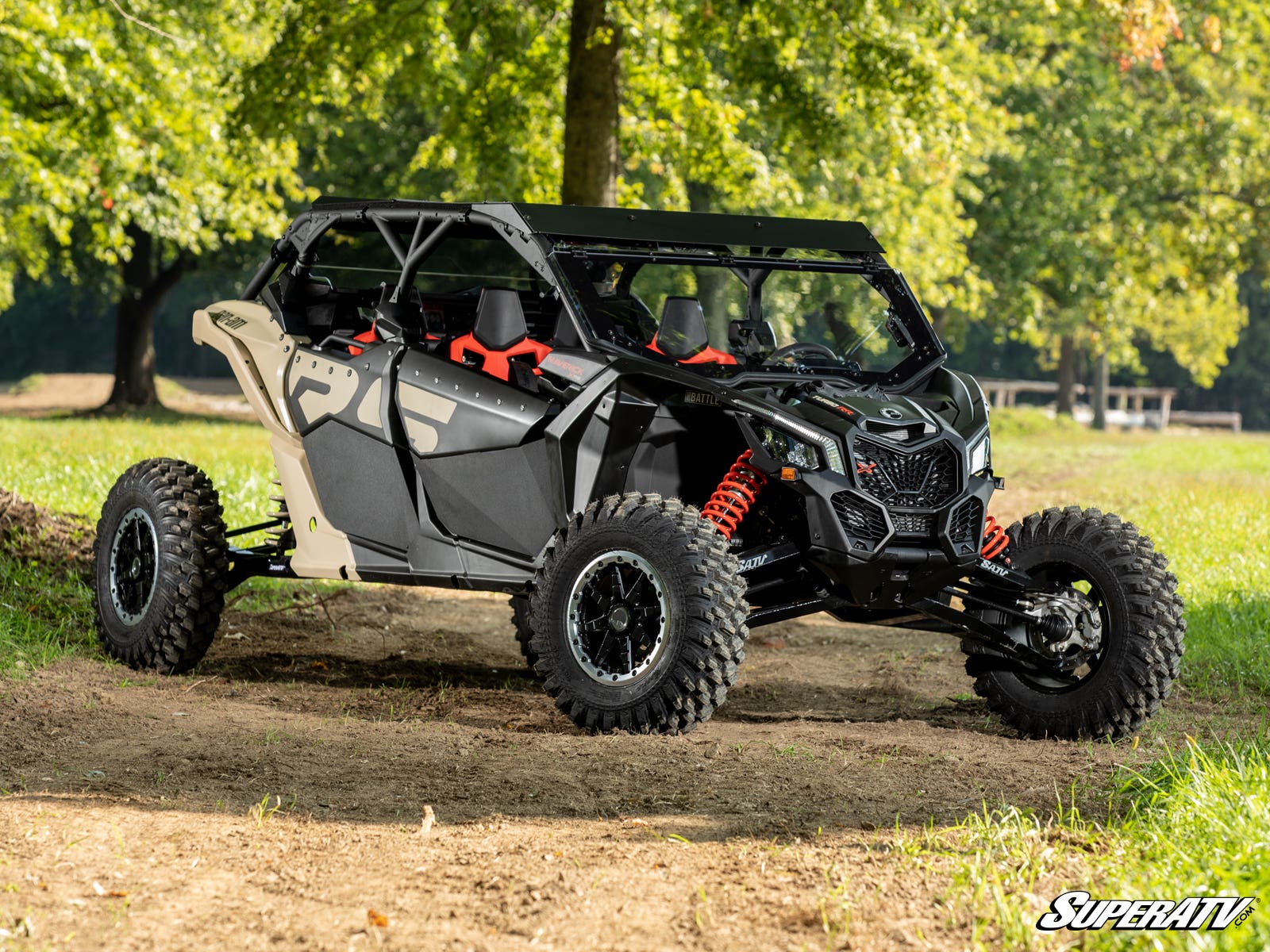 Photo of SuperATV Can-Am Maverick X3 MaxDrive Power Flip Windshield by SuperATV - Premium Windshields for UTVs / Side by Sides