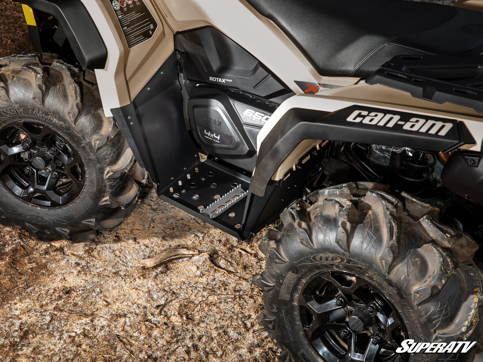 Photo of SuperATV Can-Am Outlander Footwells by SuperATV - Premium Fenders & Fender Guards for UTVs / Side by Sides