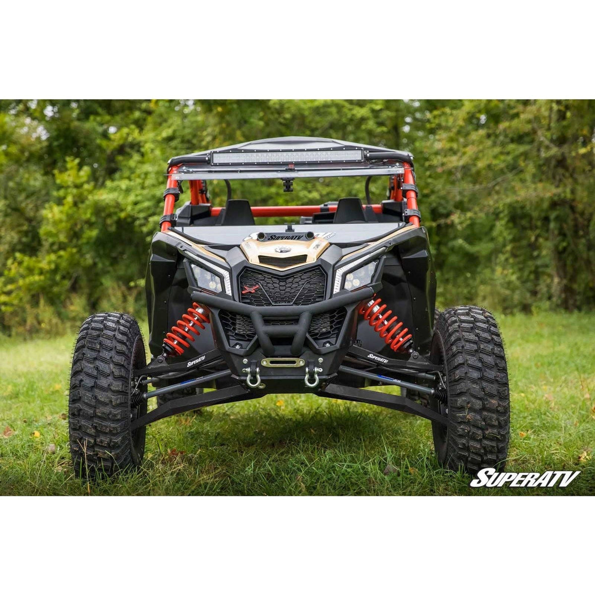 Photo of Can Am X3 72" High Clearance Boxed Front A-Arms by SuperATV - Premium A-Arms & Control Arms for UTVs / Side by Sides