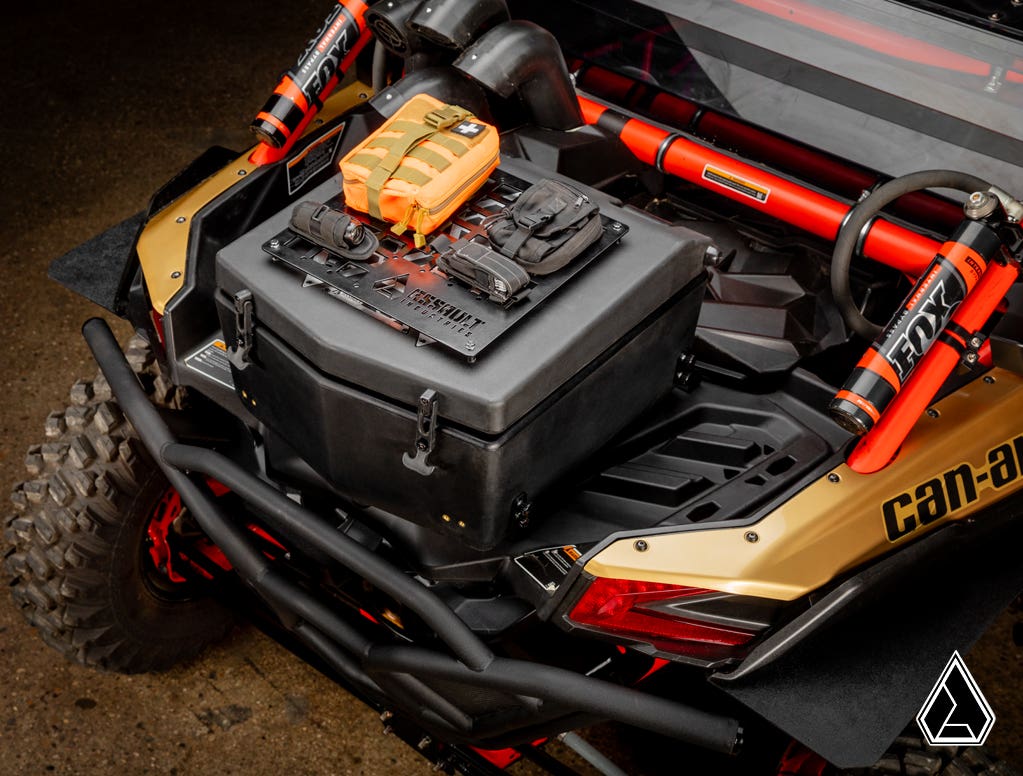 Photo of SuperATV Assault Industries Cooler/Cargo Box for Can-Am Maverick X3 by SuperATV - Premium Storage for UTVs / Side by Sides