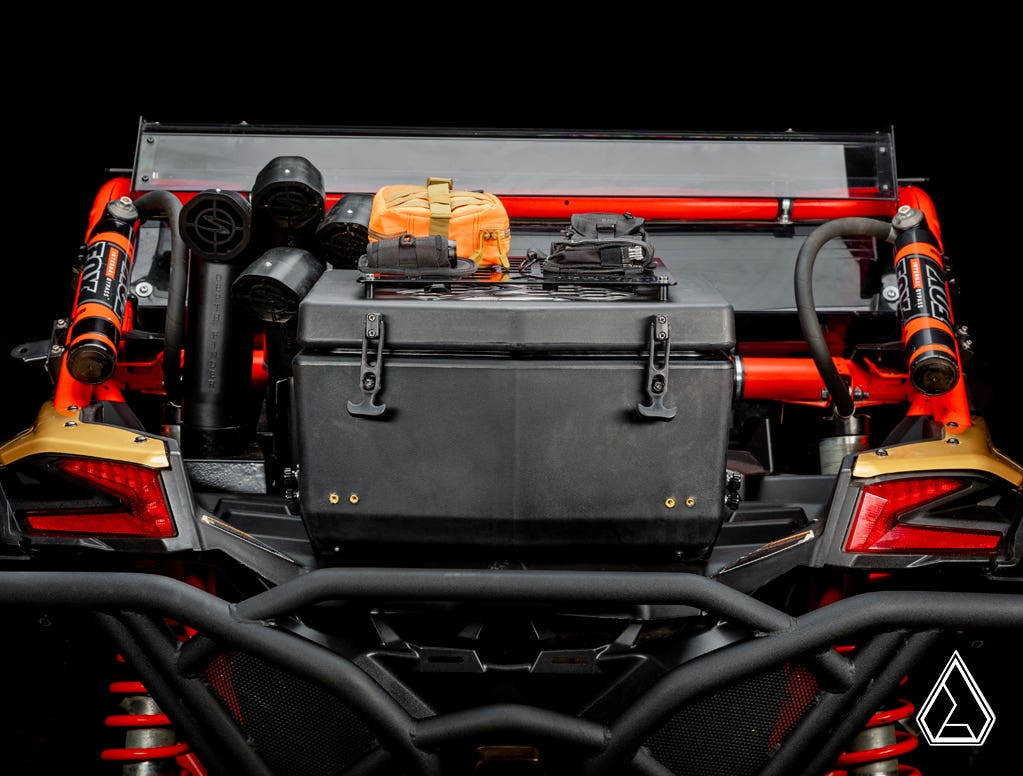 Photo of SuperATV Assault Industries Cooler/Cargo Box for Can-Am Maverick X3 by SuperATV - Premium Storage for UTVs / Side by Sides