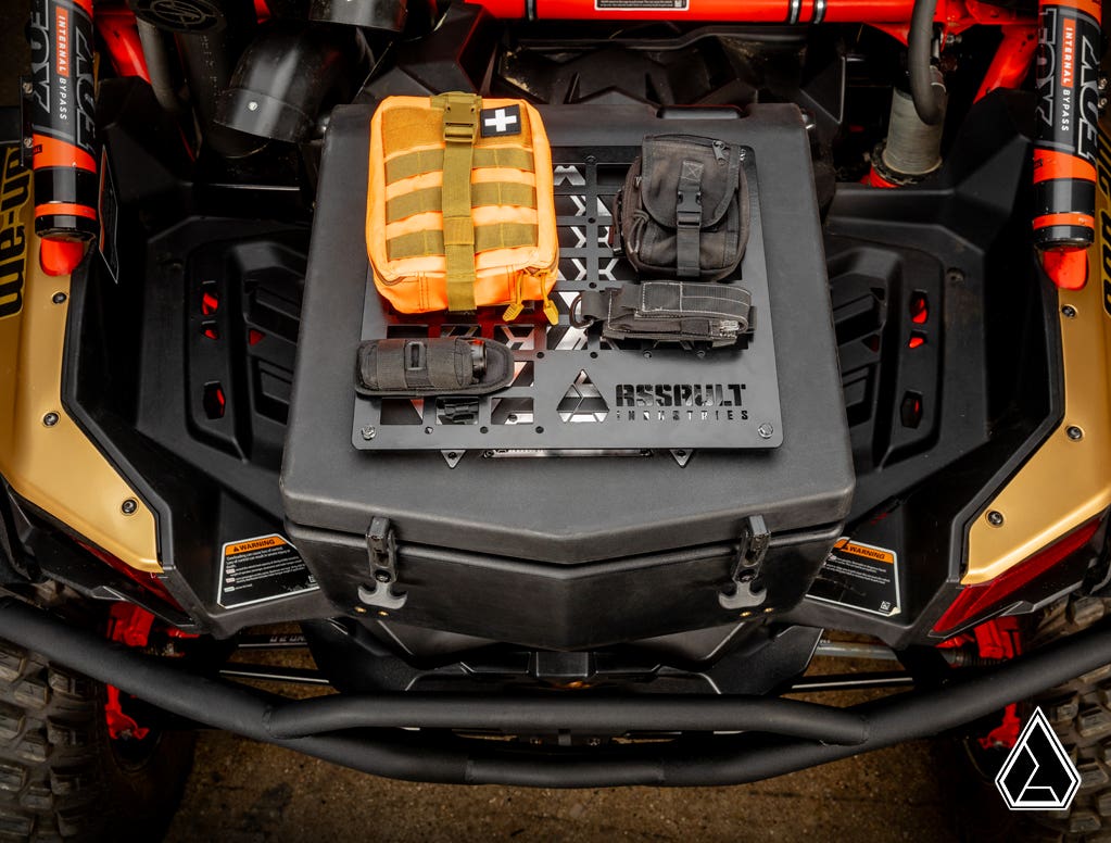 Photo of SuperATV Assault Industries Cooler/Cargo Box for Can-Am Maverick X3 by SuperATV - Premium Storage for UTVs / Side by Sides