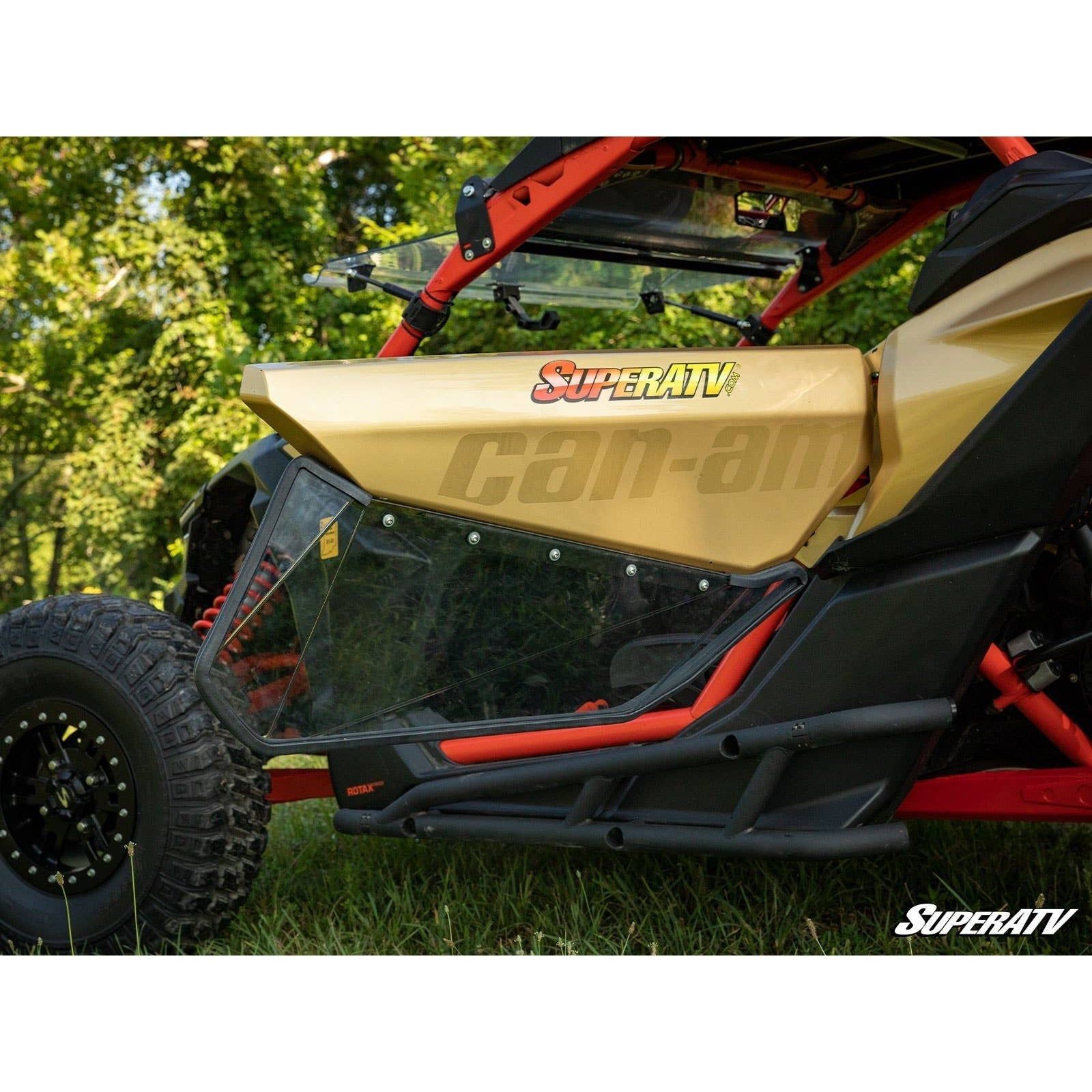 Photo of Can Am X3 Clear Lower Doors by SuperATV - Premium Doors for UTVs / Side by Sides