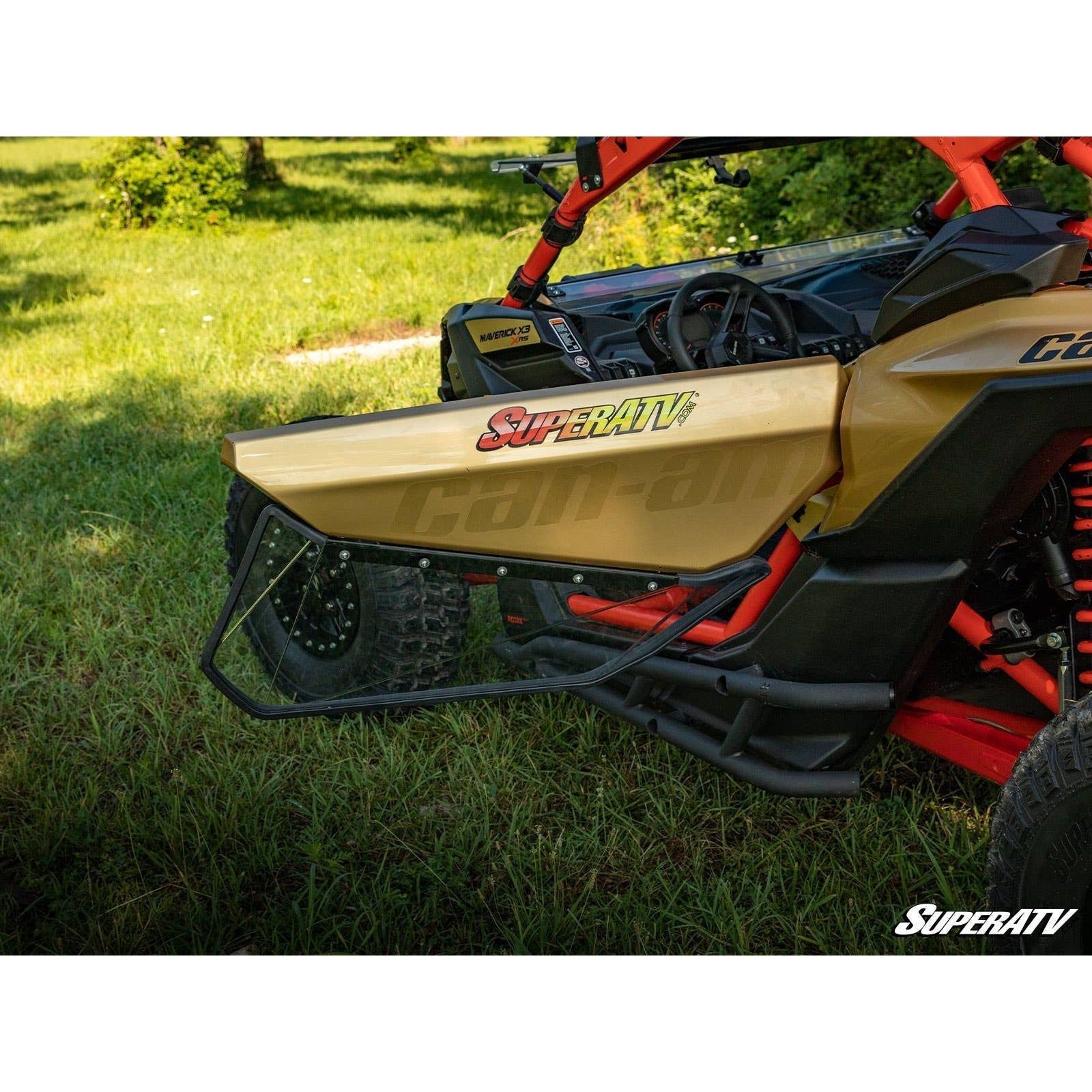 Photo of Can Am X3 Clear Lower Doors by SuperATV - Premium Doors for UTVs / Side by Sides