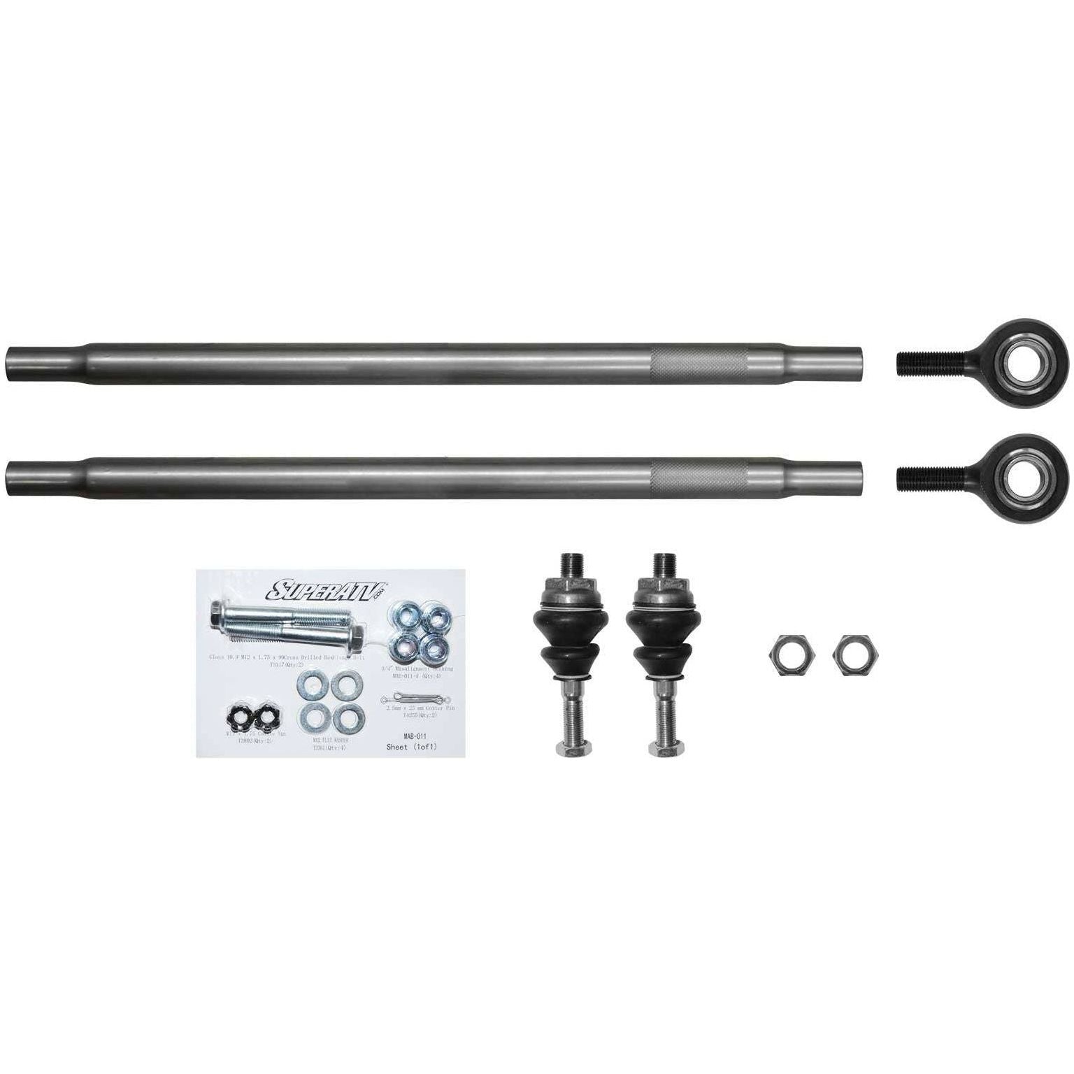 Photo of Can Am X3 Heavy Duty Tie Rod Kit by SuperATV - Premium Tie Rods for UTVs / Side by Sides