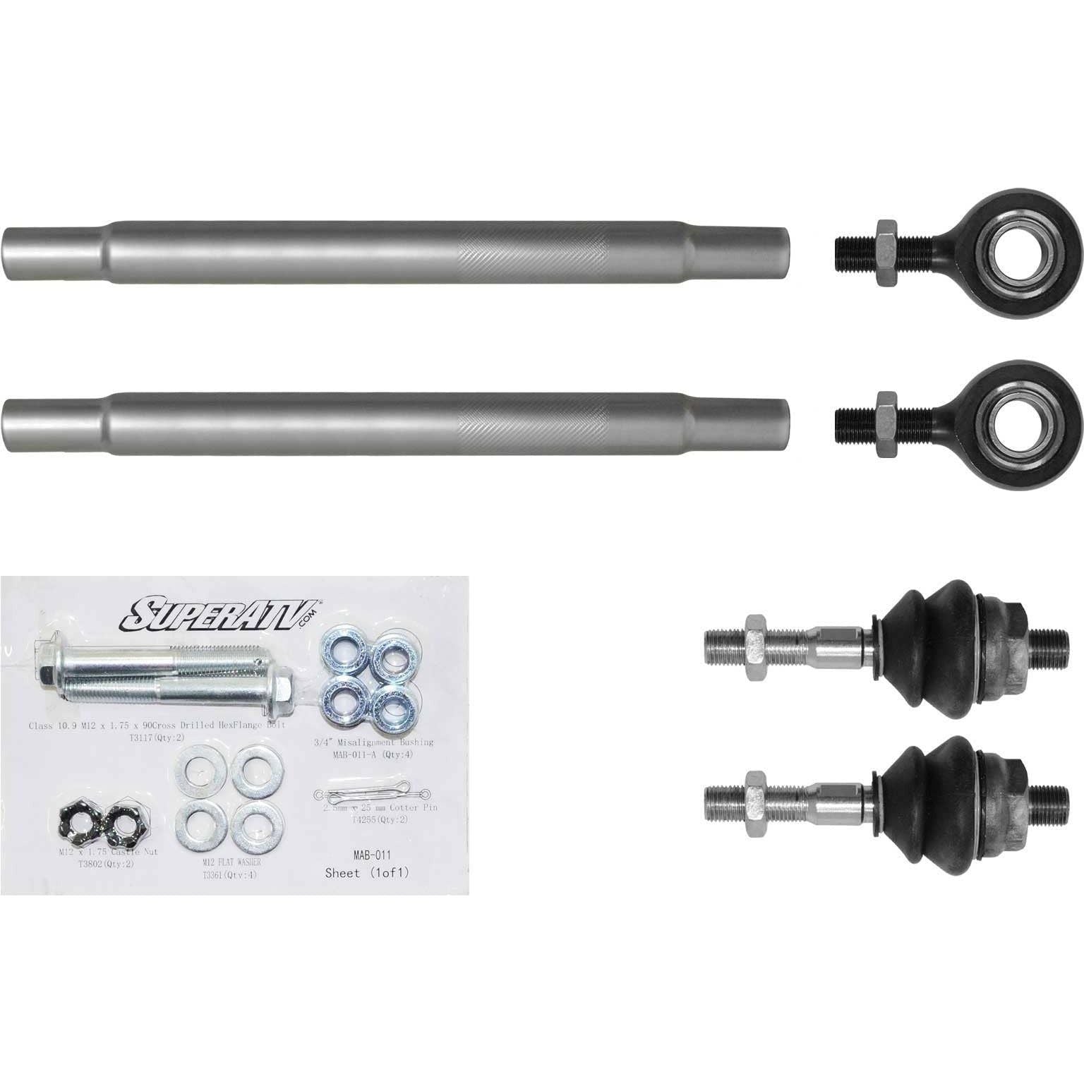 Photo of Can Am X3 Heavy Duty Tie Rod Kit by SuperATV - Premium Tie Rods for UTVs / Side by Sides