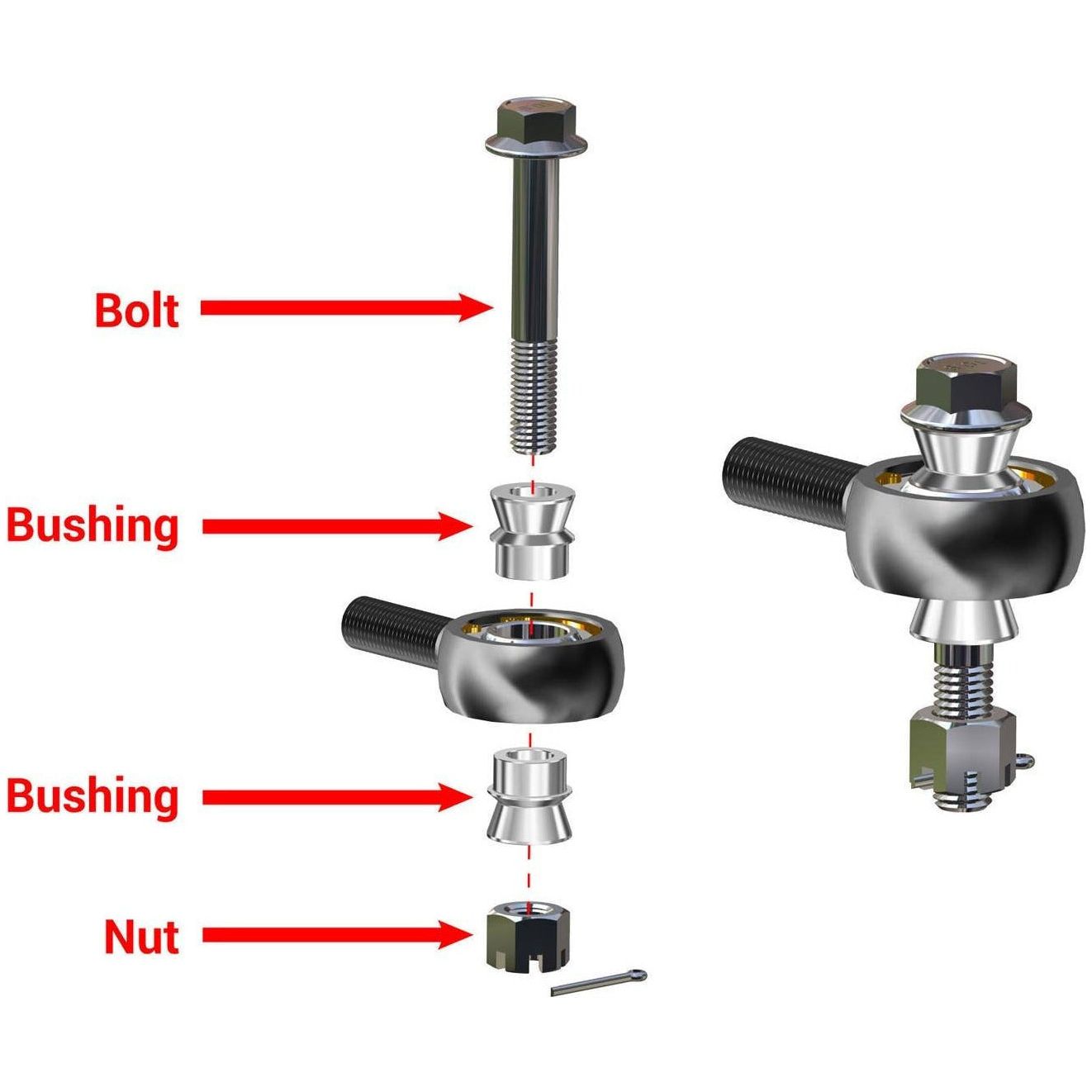 Photo of Can Am X3 Heavy Duty Tie Rod Kit by SuperATV - Premium Tie Rods for UTVs / Side by Sides