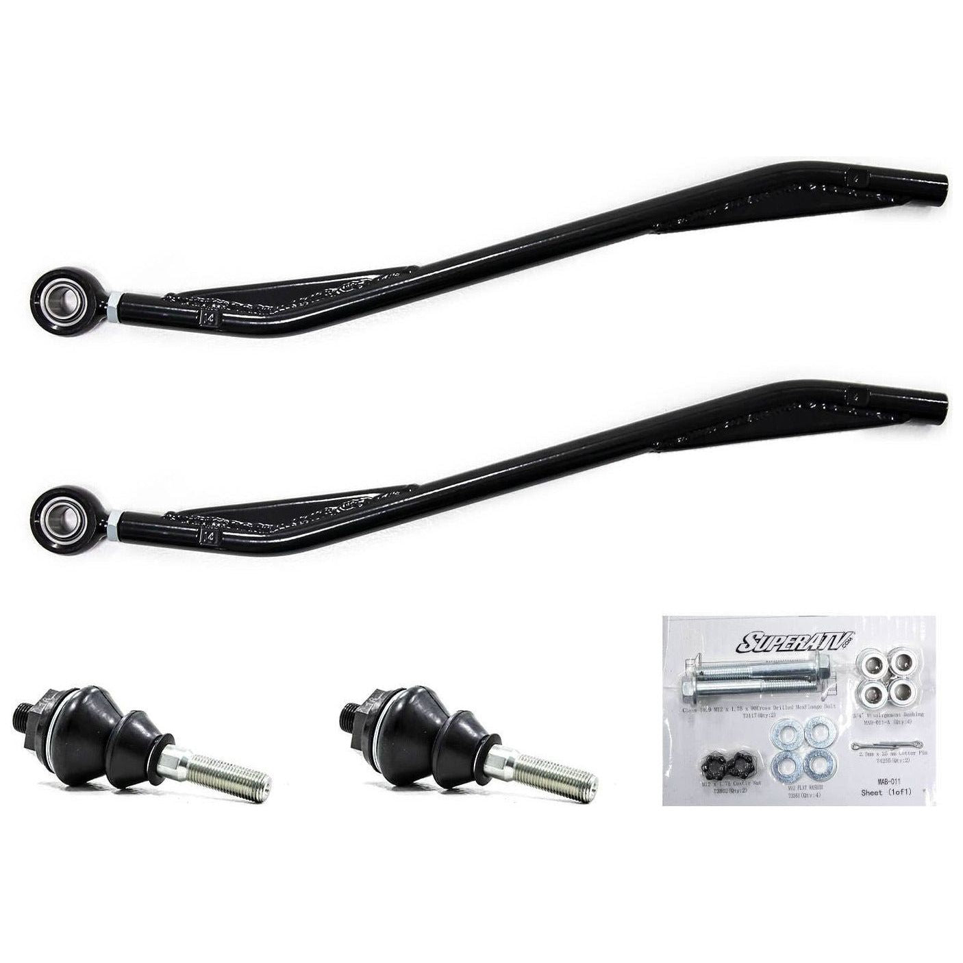 Photo of Can Am X3 Heavy Duty Z-Bend Tie Rod Kit Replacement for SuperATV Lift Kits by SuperATV - Premium Tie Rods for UTVs / Side by Sides
