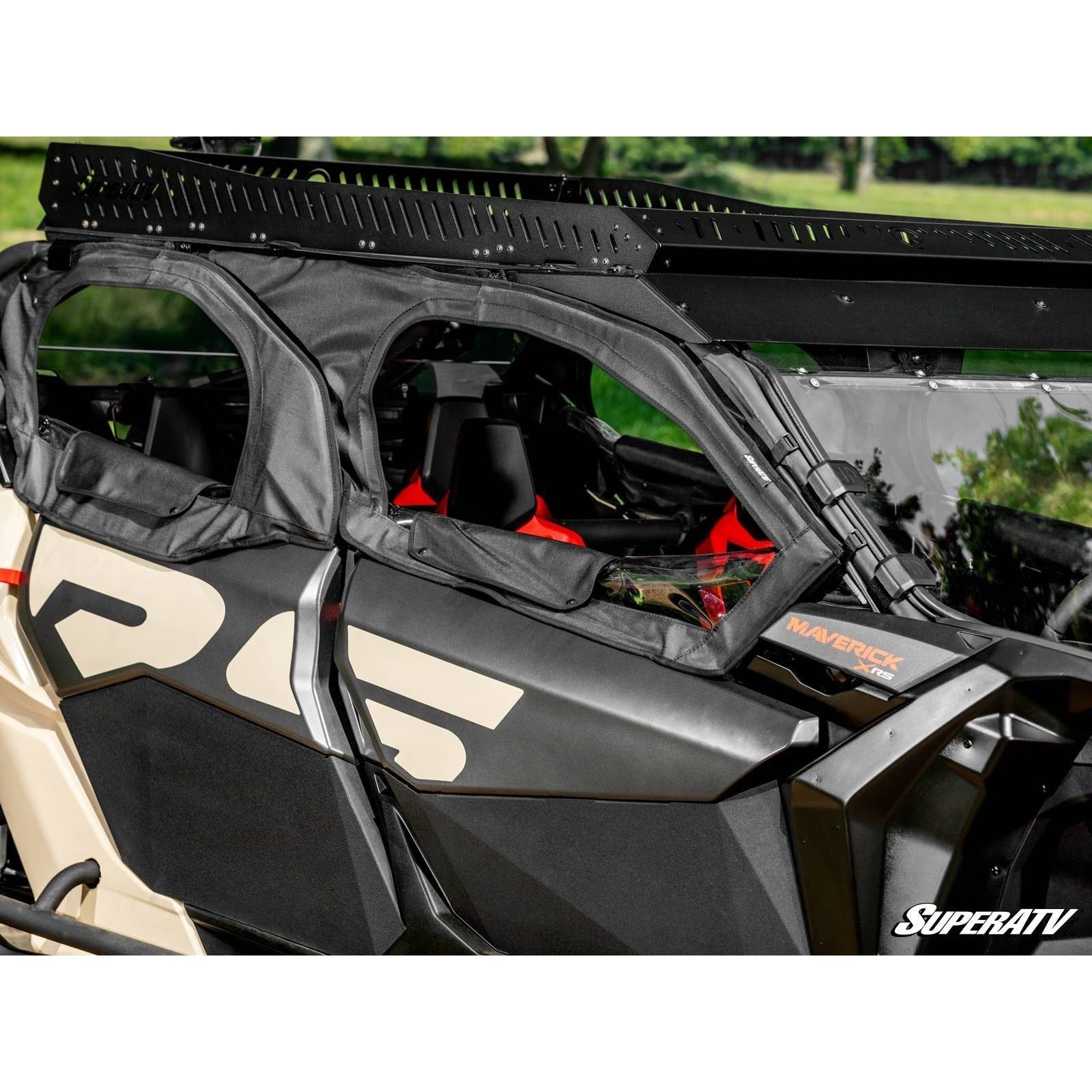 Photo of Can Am X3 MAX Primal Soft Cab Enclosure Upper Doors by SuperATV - Premium Doors for UTVs / Side by Sides