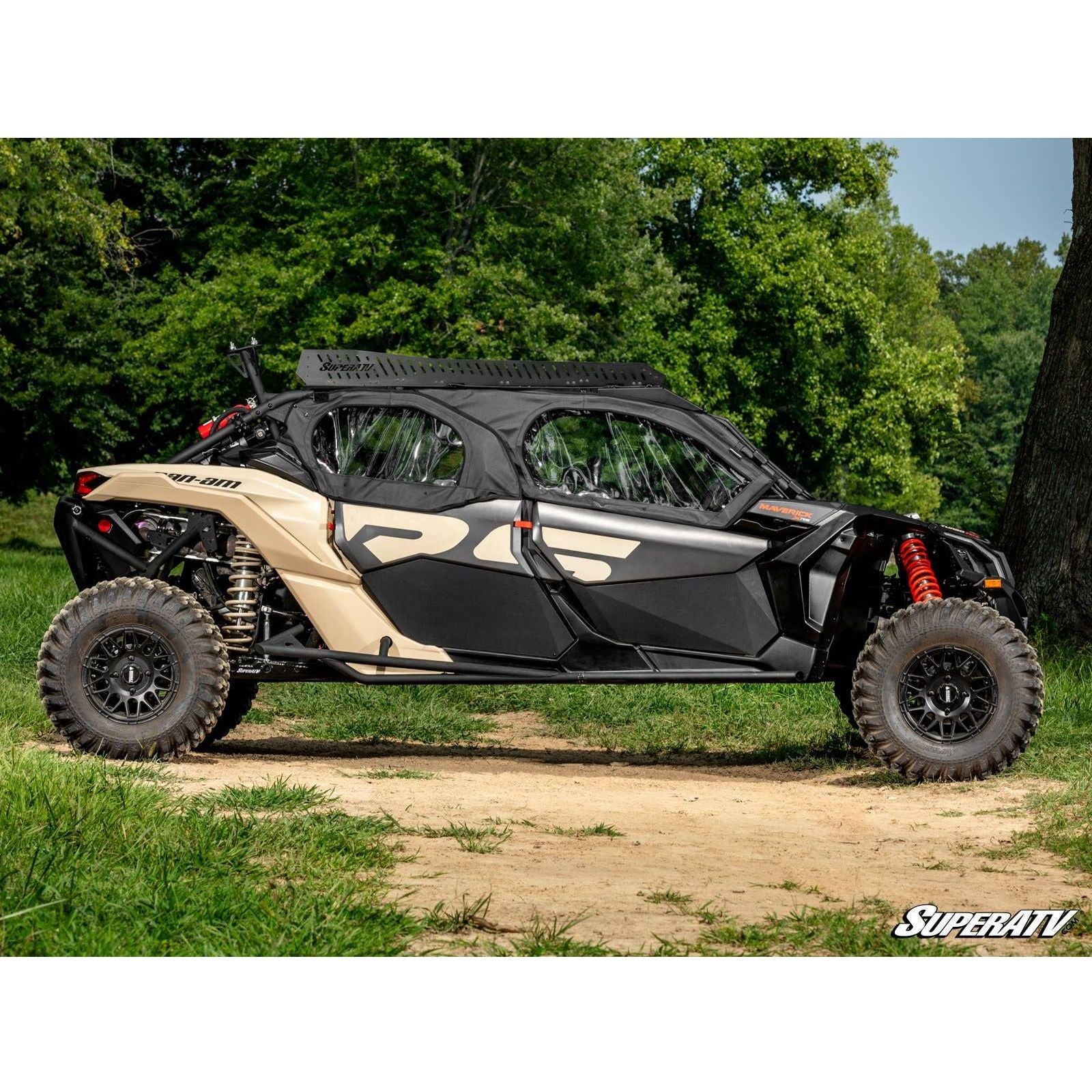 Photo of Can Am X3 MAX Primal Soft Cab Enclosure Upper Doors by SuperATV - Premium Doors for UTVs / Side by Sides
