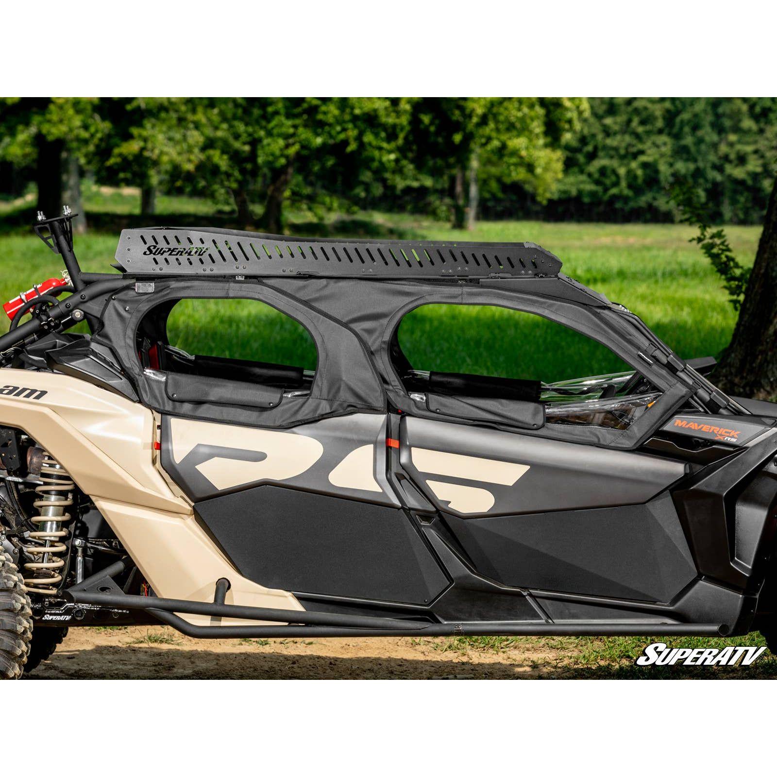 Photo of Can Am X3 MAX Primal Soft Cab Enclosure Upper Doors by SuperATV - Premium Doors for UTVs / Side by Sides