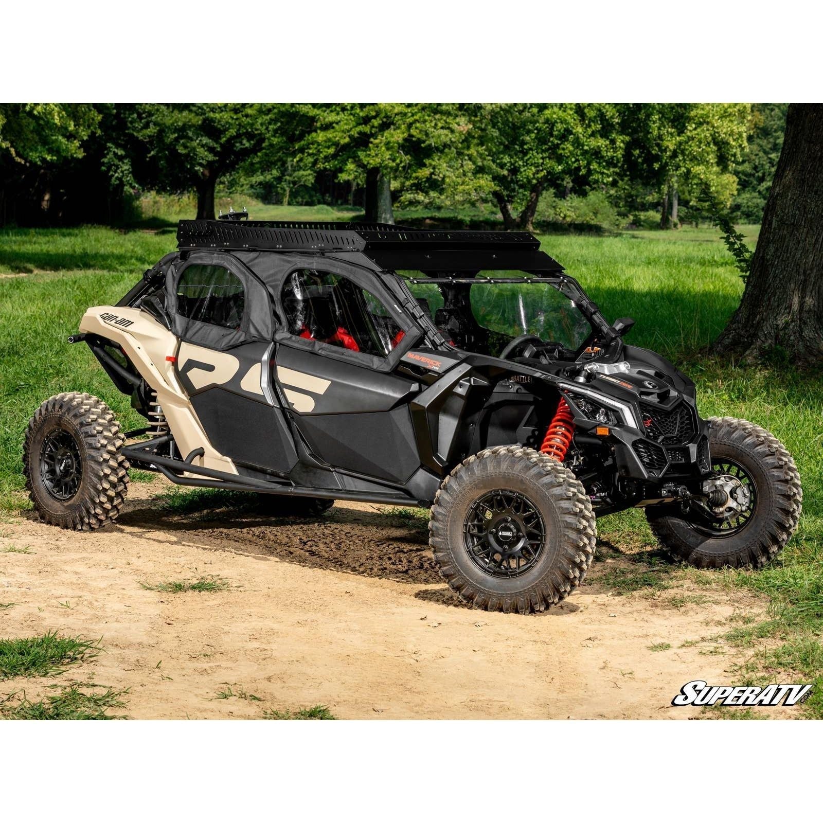 Photo of Can Am X3 MAX Primal Soft Cab Enclosure Upper Doors by SuperATV - Premium Doors for UTVs / Side by Sides