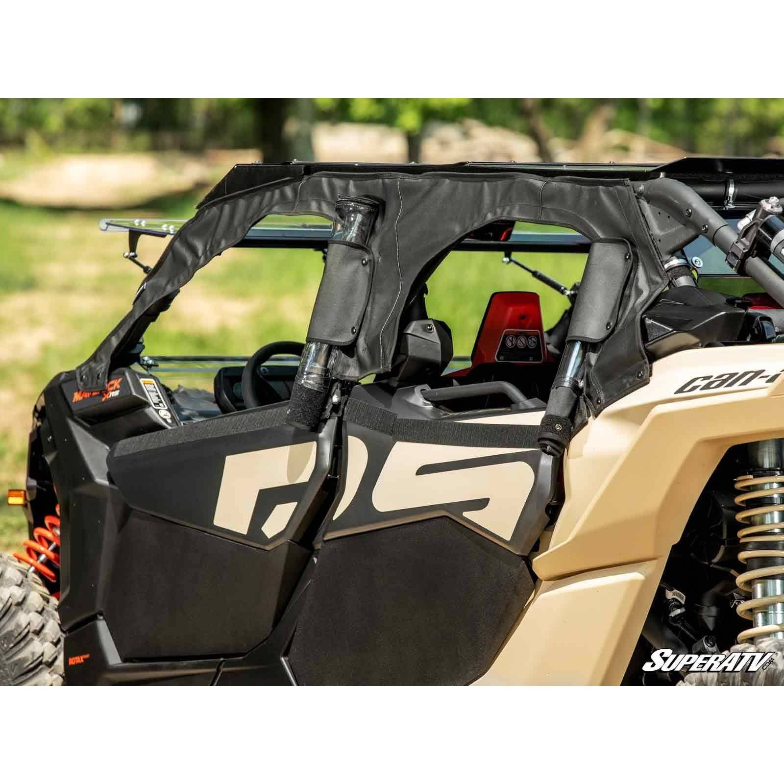 Photo of Can Am X3 MAX Primal Soft Cab Enclosure Upper Doors by SuperATV - Premium Doors for UTVs / Side by Sides