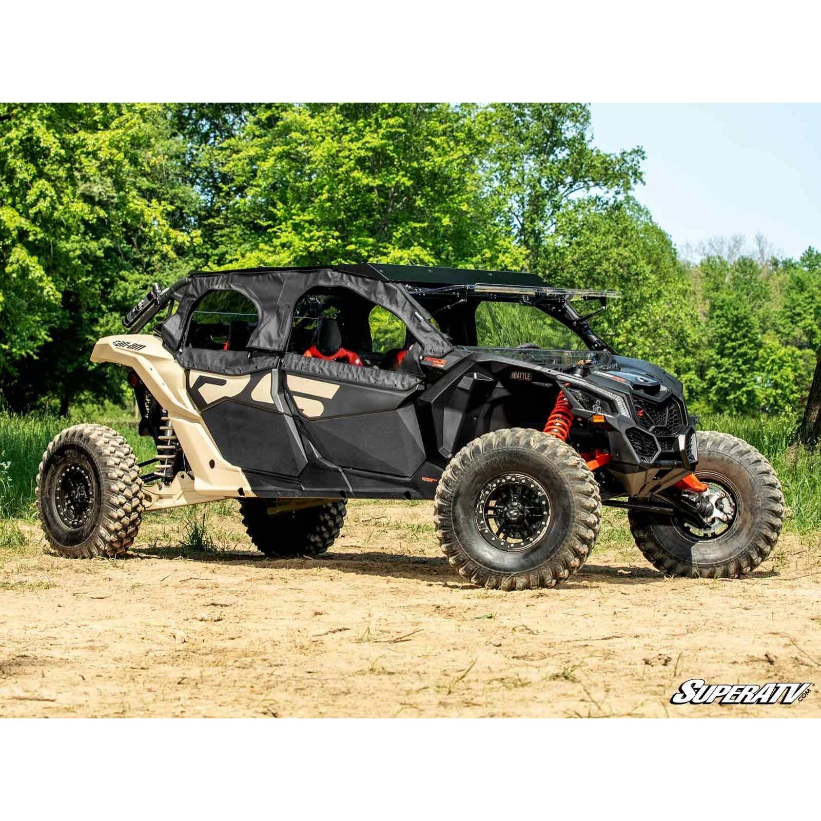 Photo of Can Am X3 MAX Primal Soft Cab Enclosure Upper Doors by SuperATV - Premium Doors for UTVs / Side by Sides