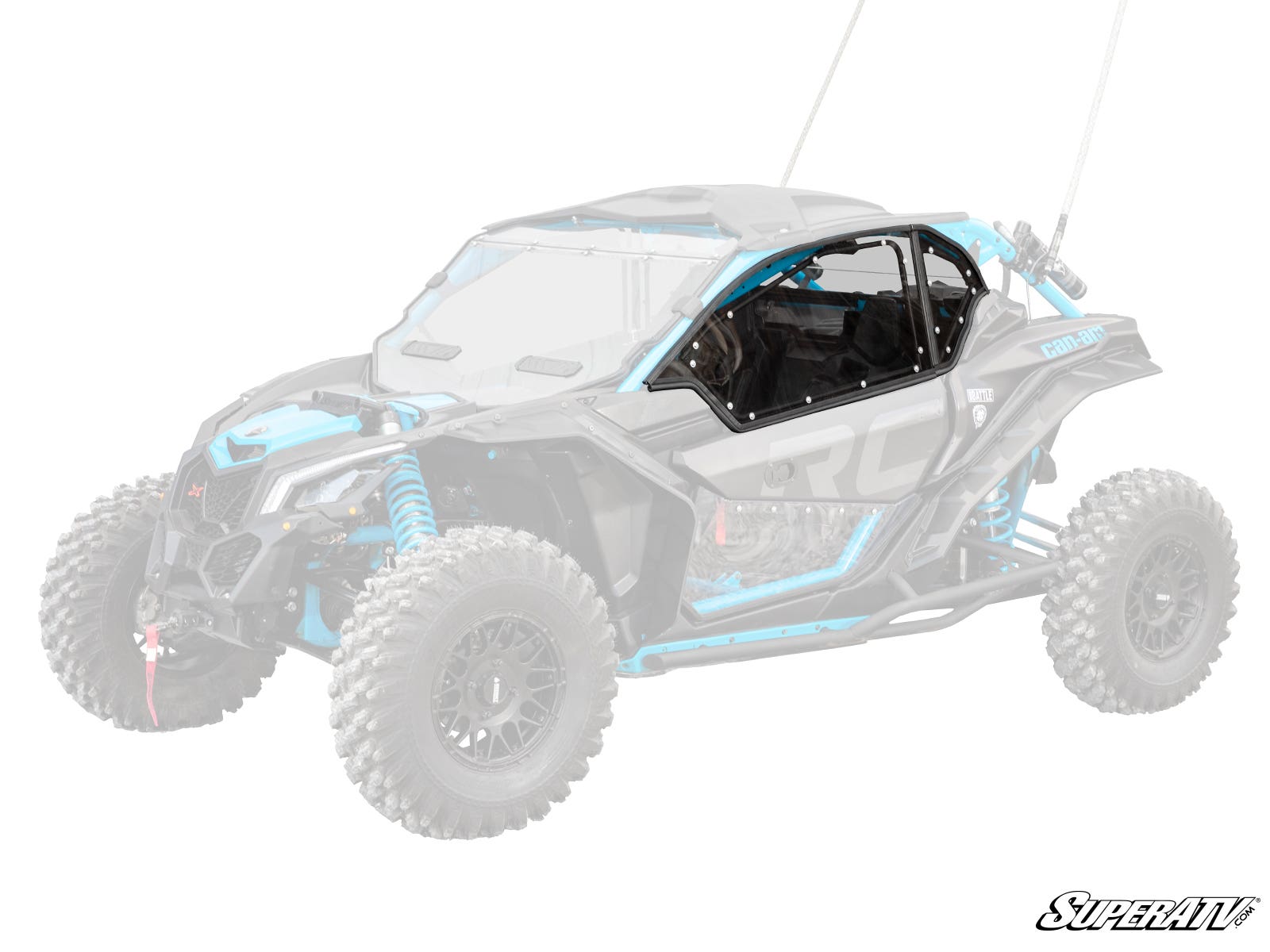 Photo of SuperATV Can-Am Maverick X3 Hard Cab Enclosure Upper Doors by SuperATV - Premium Cab Enclosures for UTVs / Side by Sides