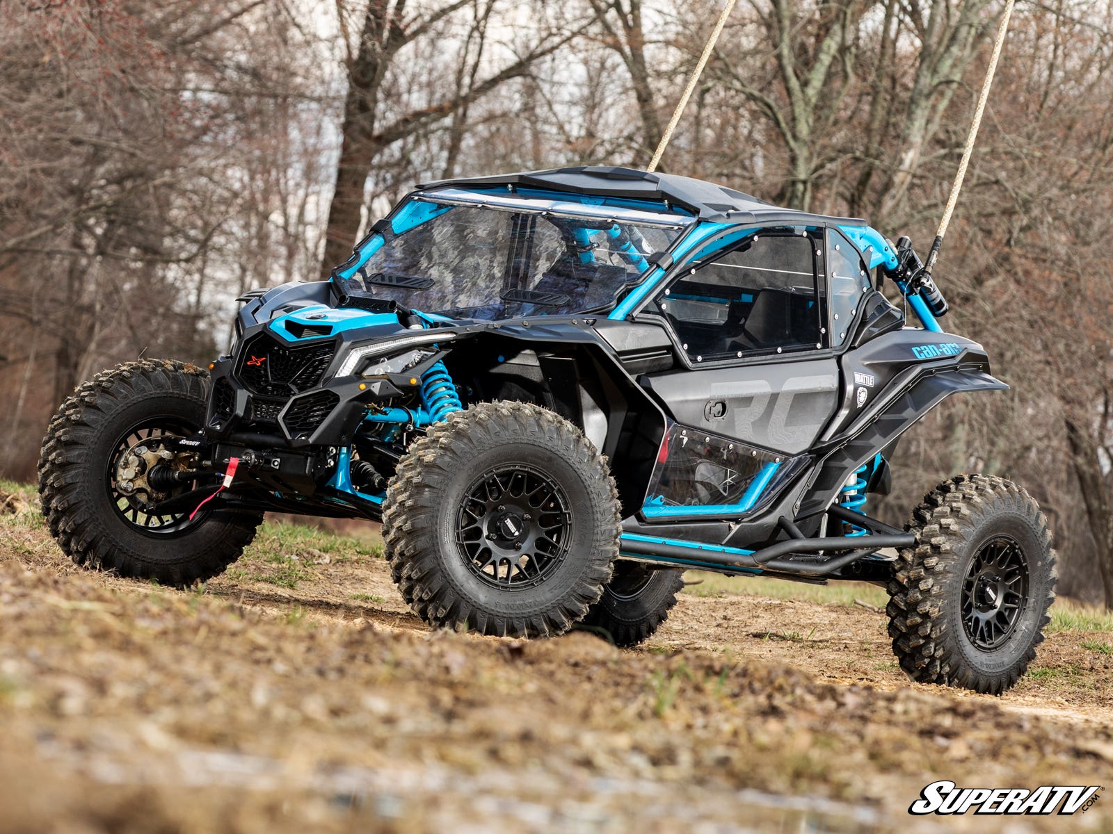 Photo of SuperATV Can-Am Maverick X3 Hard Cab Enclosure Upper Doors by SuperATV - Premium Cab Enclosures for UTVs / Side by Sides