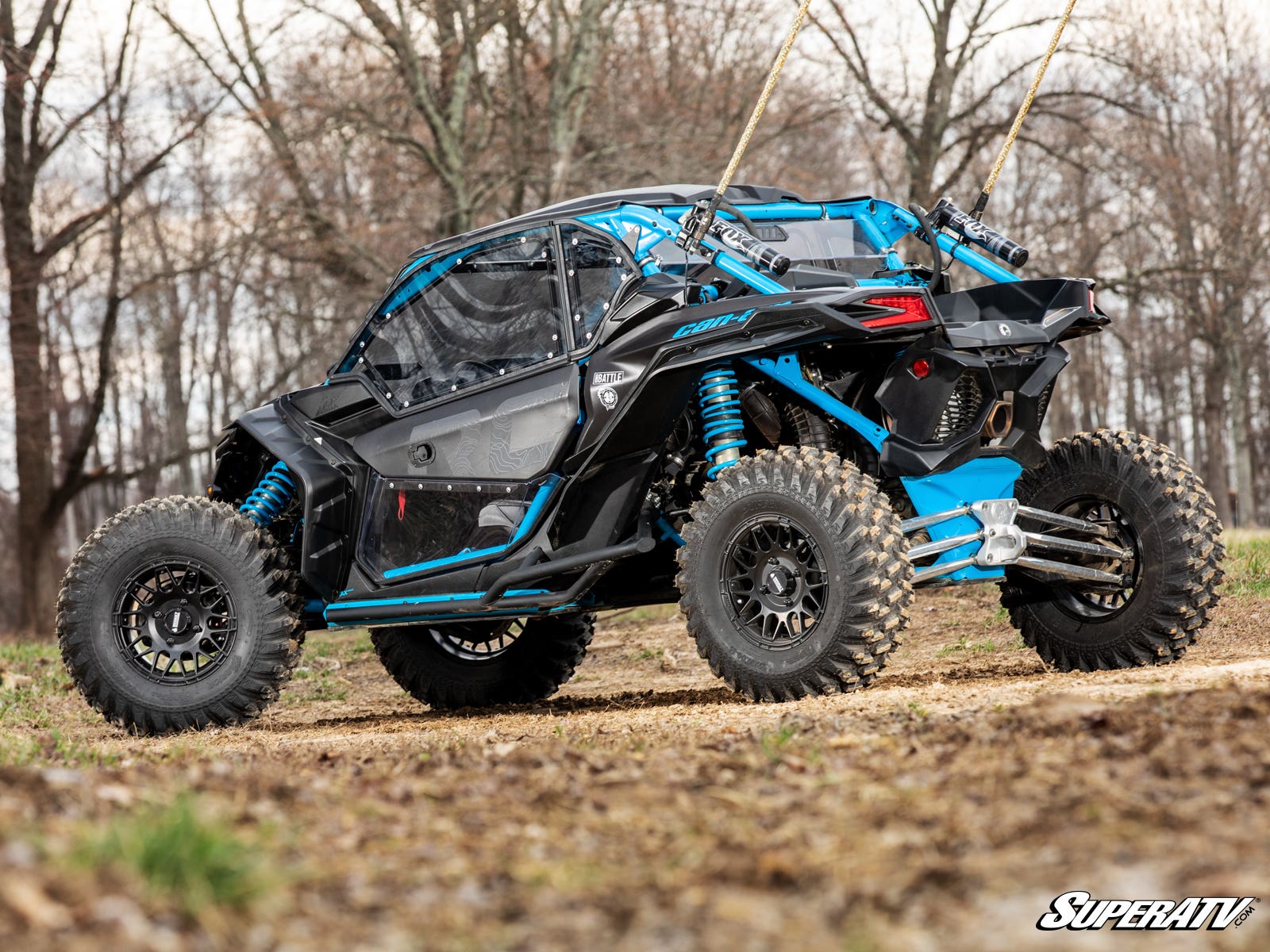Photo of SuperATV Can-Am Maverick X3 Hard Cab Enclosure Upper Doors by SuperATV - Premium Cab Enclosures for UTVs / Side by Sides