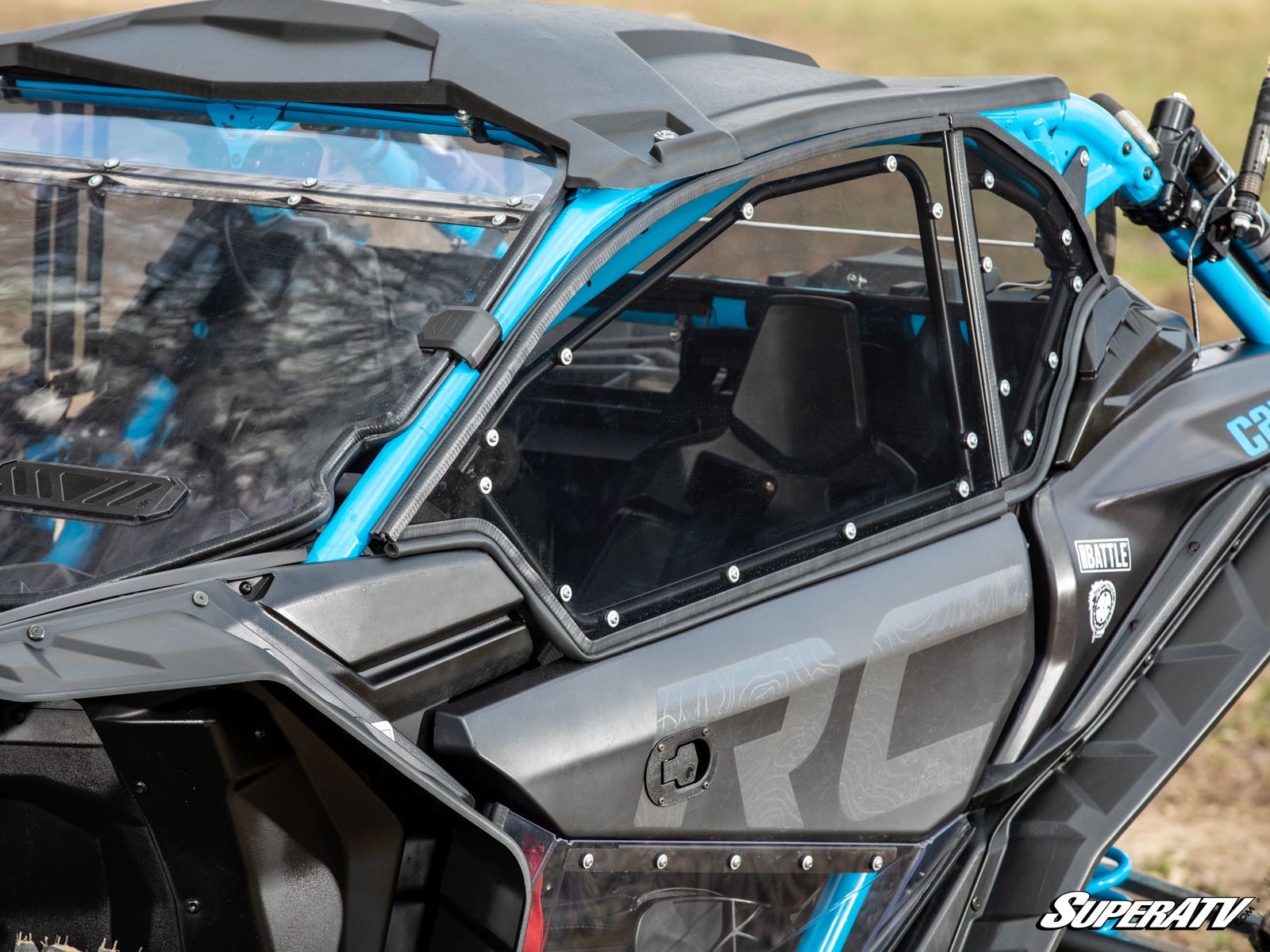 Photo of SuperATV Can-Am Maverick X3 Hard Cab Enclosure Upper Doors by SuperATV - Premium Cab Enclosures for UTVs / Side by Sides