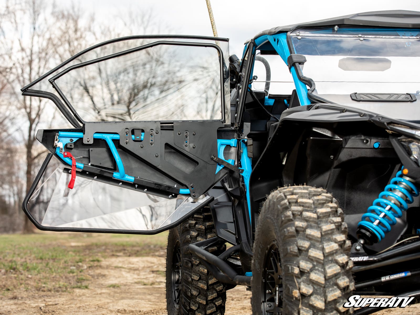 Photo of SuperATV Can-Am Maverick X3 Hard Cab Enclosure Upper Doors by SuperATV - Premium Cab Enclosures for UTVs / Side by Sides