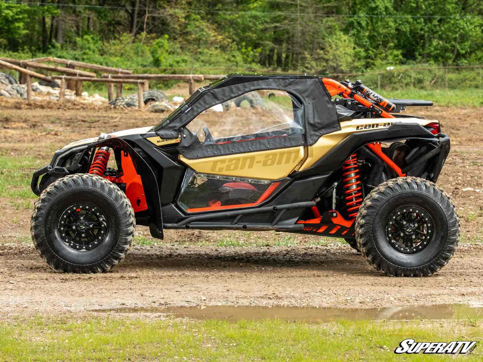 Photo of SuperATV Can-Am Maverick X3 Primal Soft Cab Enclosure Upper Doors by SuperATV - Premium Cab Enclosures for UTVs / Side by Sides