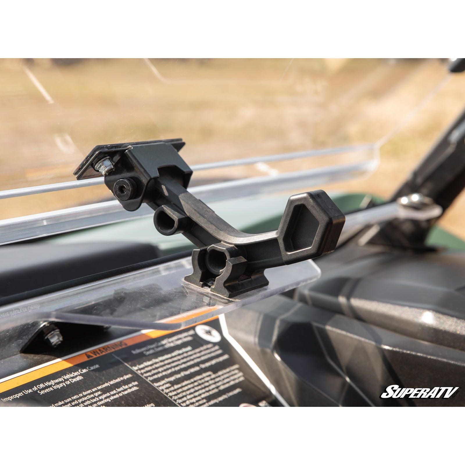 Photo of Can Am Maverick Sport Scratch Resistant Flip Windshield by SuperATV - Premium Windshields for UTVs / Side by Sides