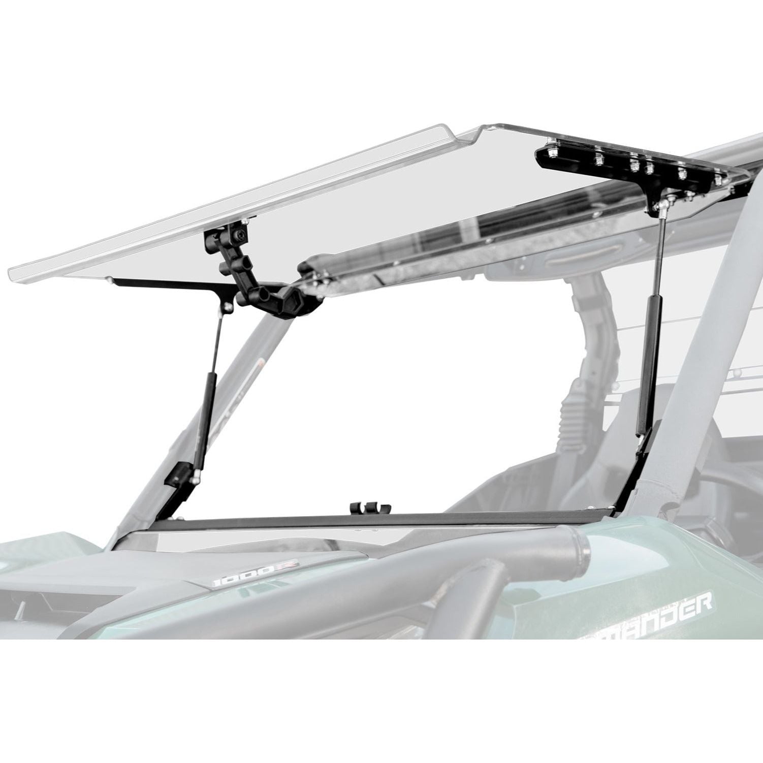 Photo of Can Am Maverick Sport Scratch Resistant Flip Windshield by SuperATV - Premium Windshields for UTVs / Side by Sides