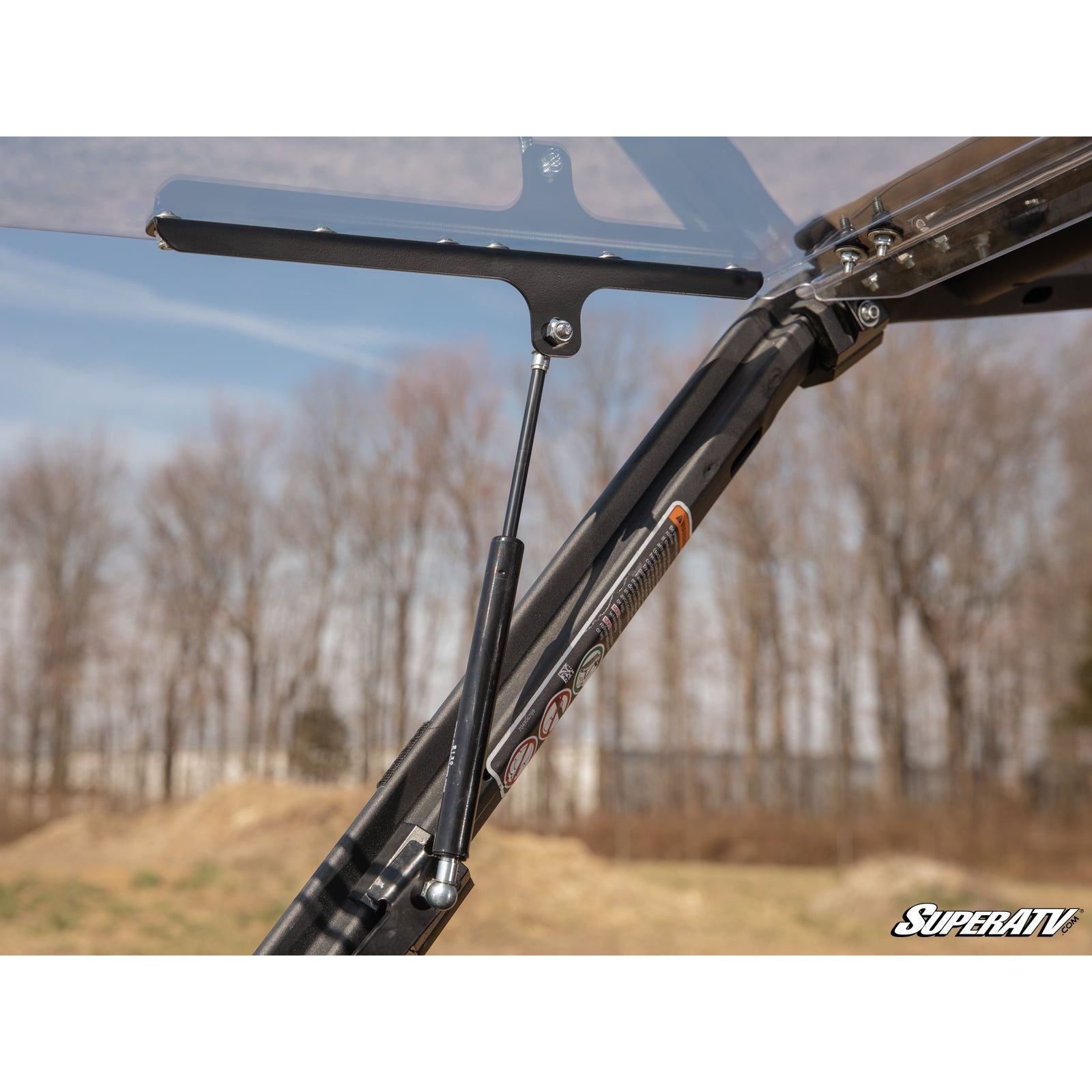Photo of Can Am Maverick Sport Scratch Resistant Flip Windshield by SuperATV - Premium Windshields for UTVs / Side by Sides