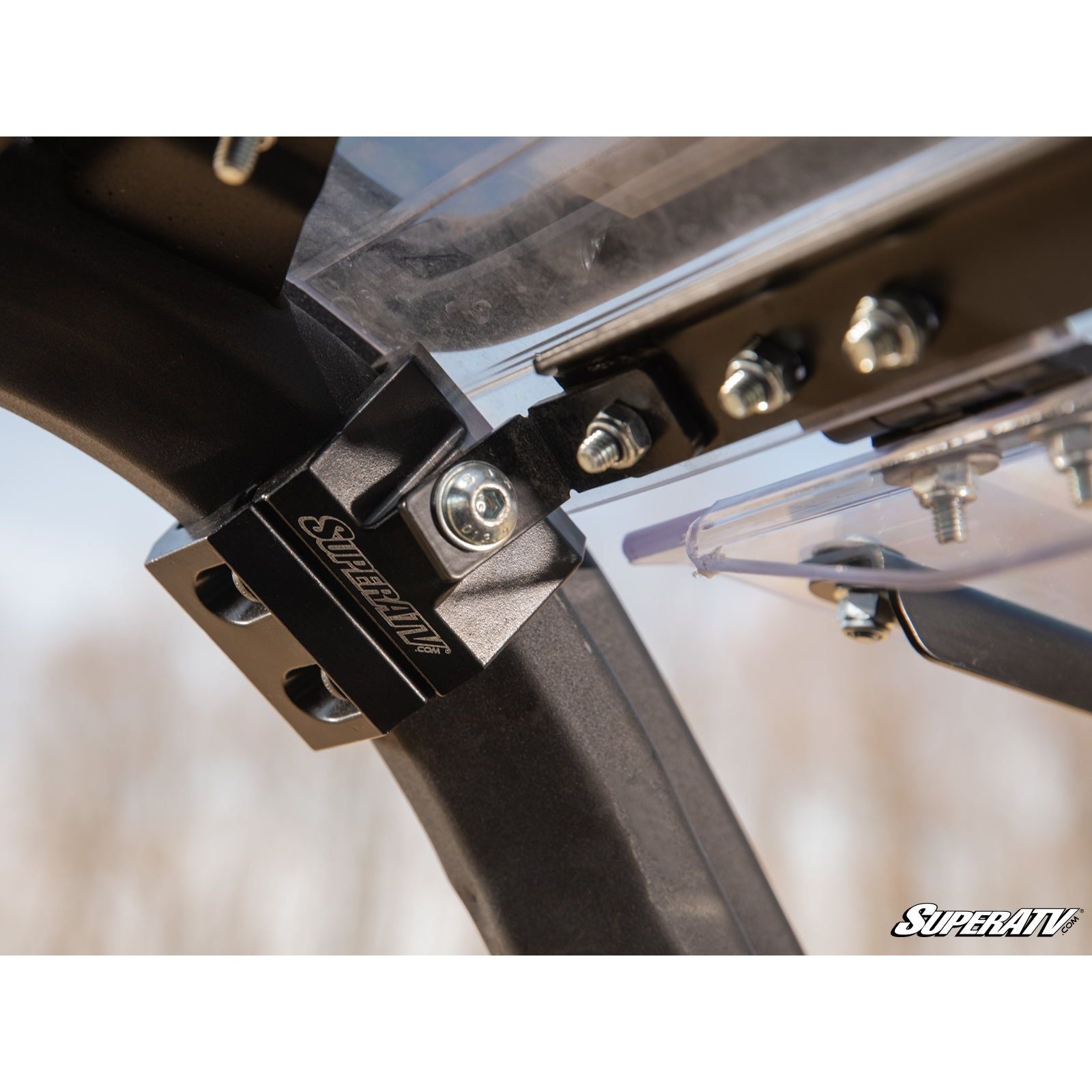 Photo of Can Am Maverick Sport Scratch Resistant Flip Windshield by SuperATV - Premium Windshields for UTVs / Side by Sides