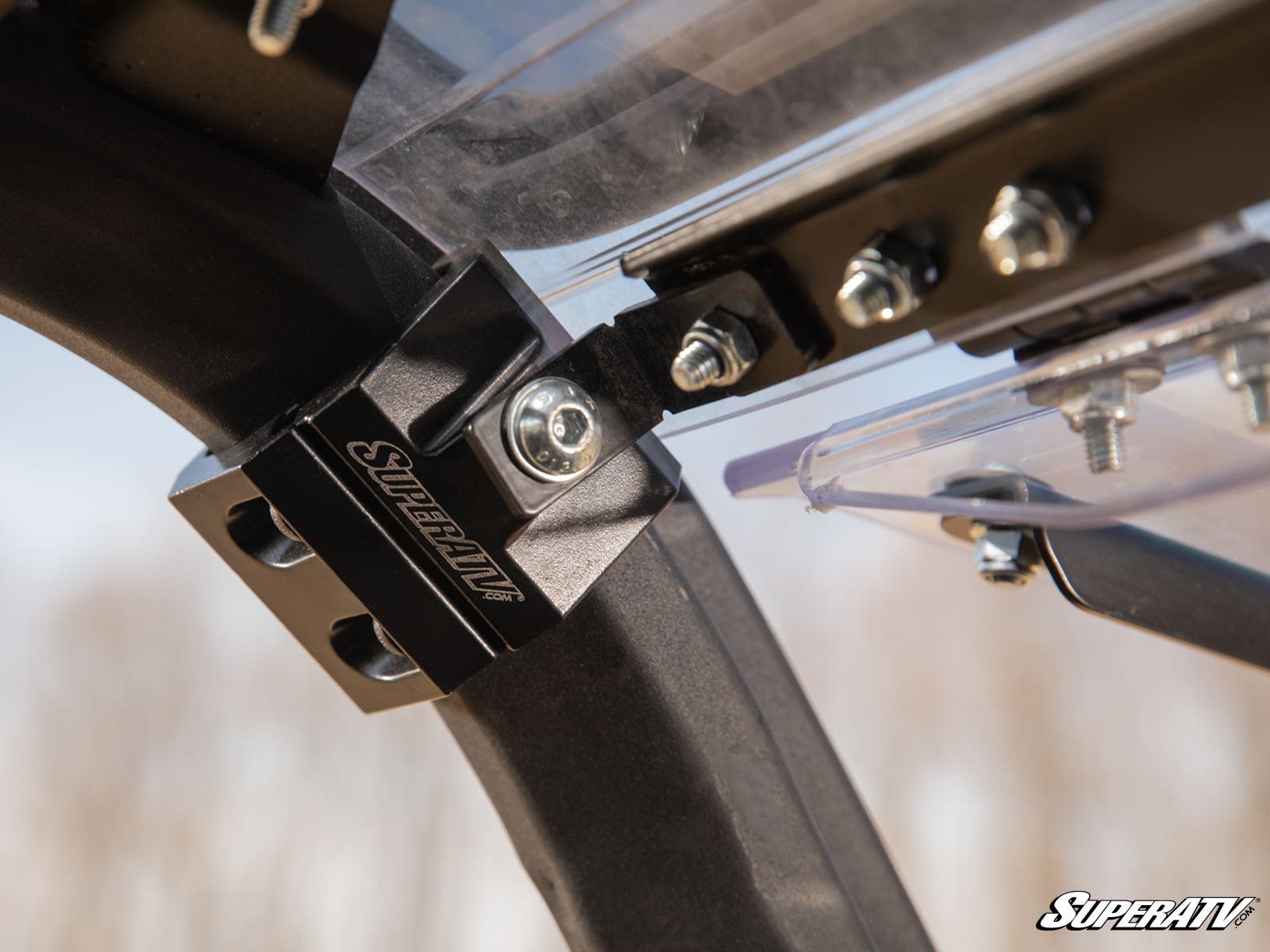 Photo of SuperATV Can-Am Maverick Sport Flip Windshield by SuperATV - Premium Windshields for UTVs / Side by Sides