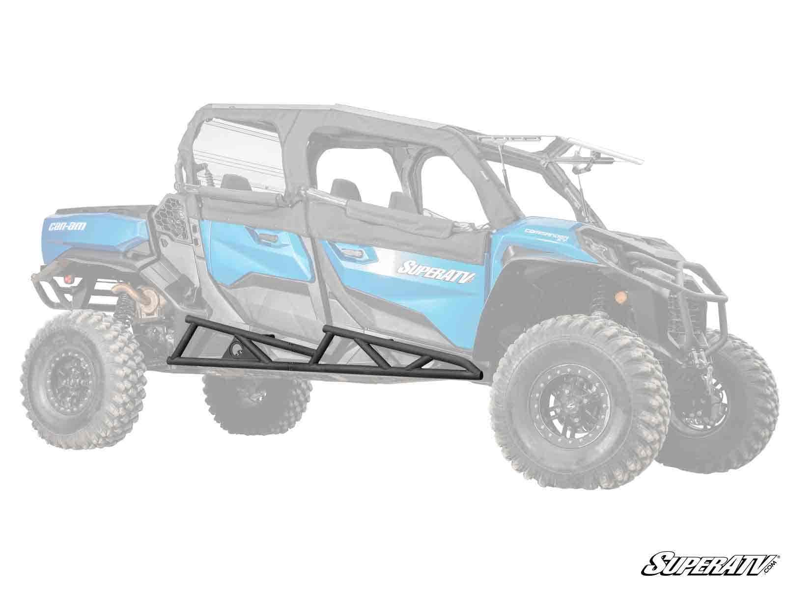 Photo of SuperATV Can-Am Commander Max 1000 Heavy-Duty Nerf Bars by SuperATV - Premium Nerf Bars for UTVs / Side by Sides